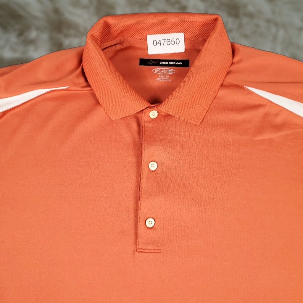 Vintage Greg Norman Shirt Mens 2XL Orange Golf Casual Short Sleeve Polo Size US XXL / EU 58 / 5 - 1 Thumbnail