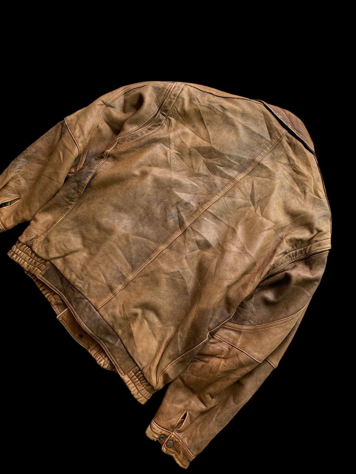 Japanese Brand VINTAGE LEATHER WEAR BOMBER JACKET DESIGN RARE Size US L / EU 52-54 / 3 - 13 Thumbnail