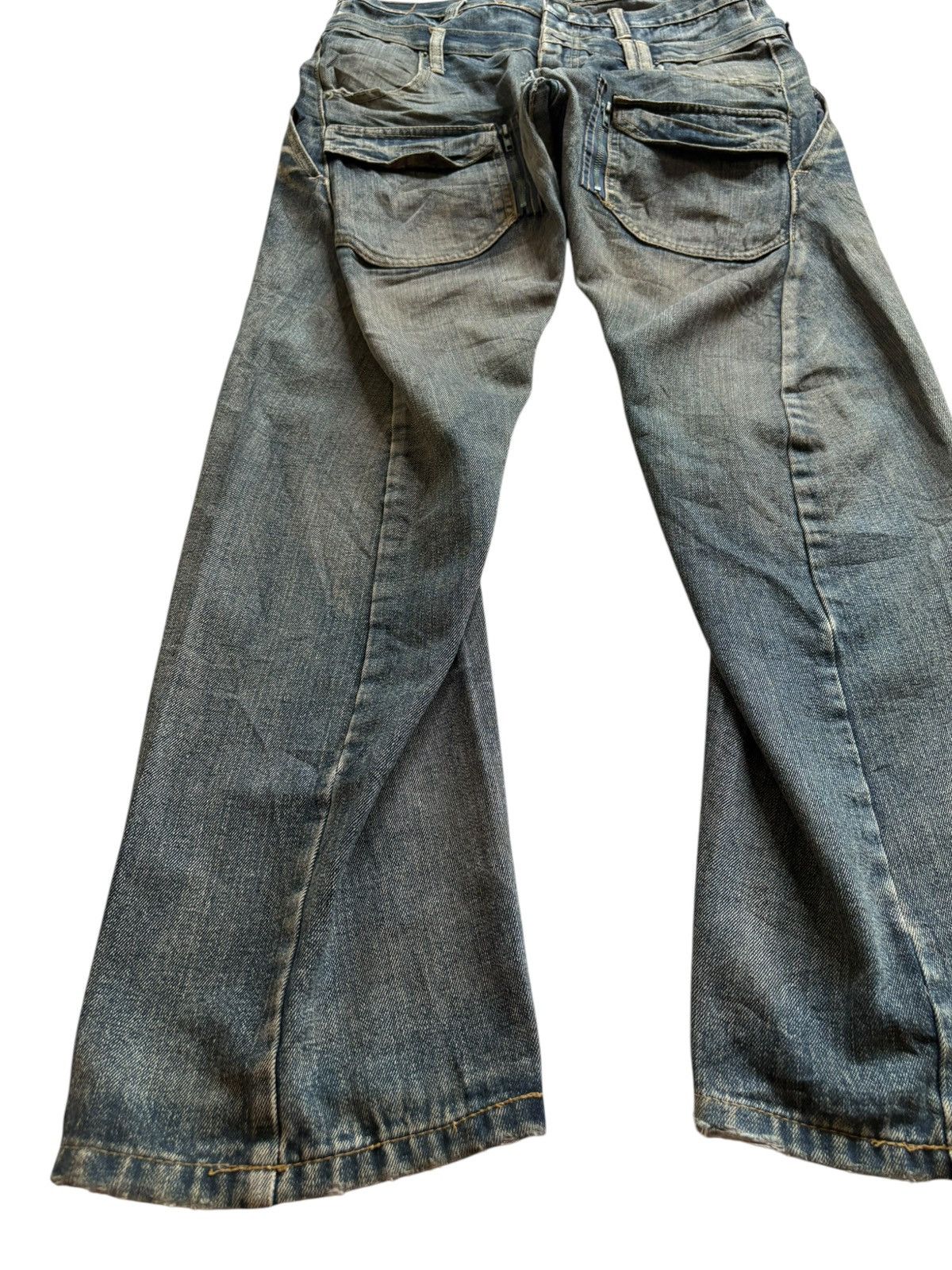 Designer Vintage Japanese Breathmint Double Waist Tactical Baggy Jean Size US 35 - 6 Thumbnail