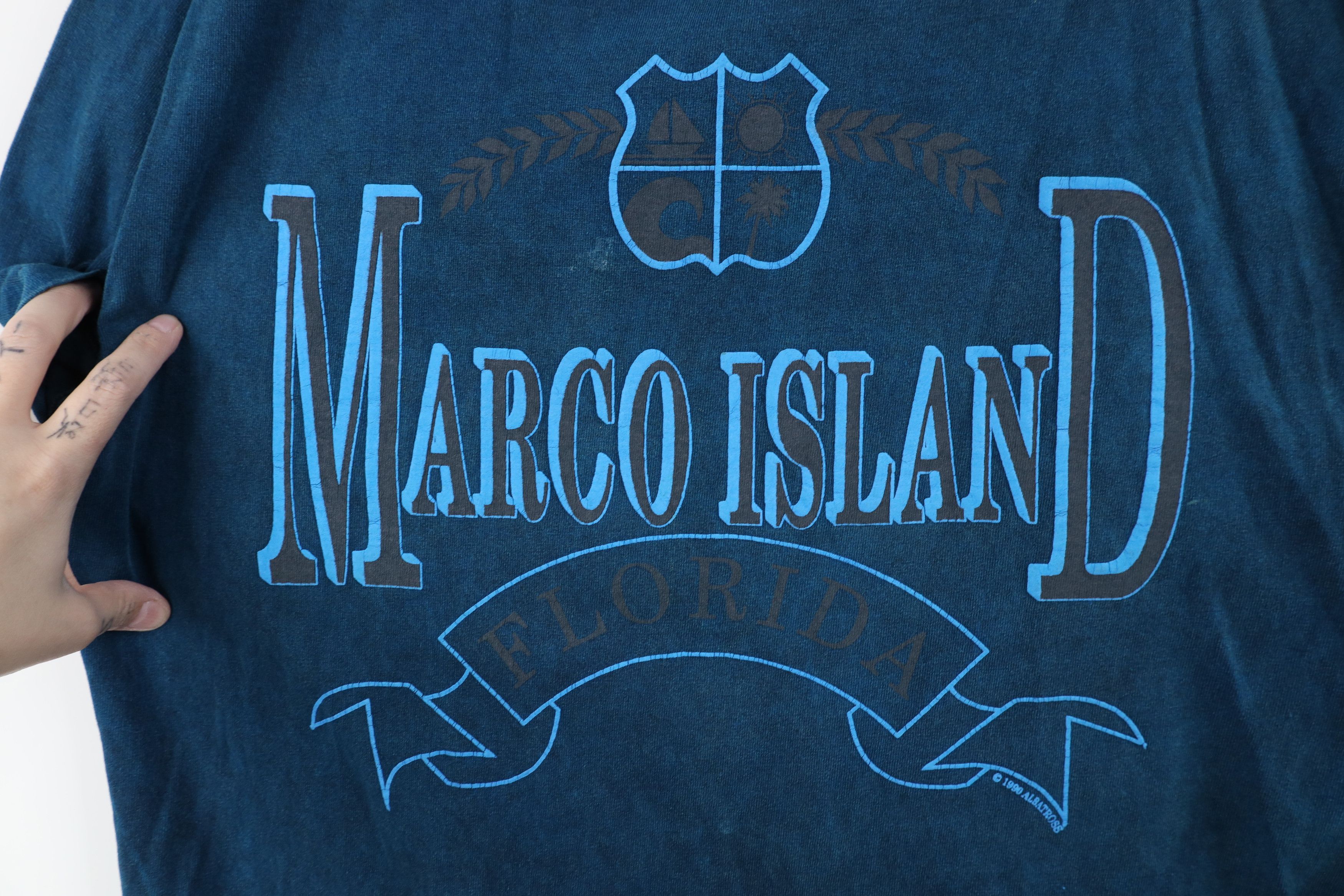 Vintage Vintage 90s Streetwear Wash Marco Island Florida T-Shirt USA Size US XL / EU 56 / 4 - 4 Thumbnail