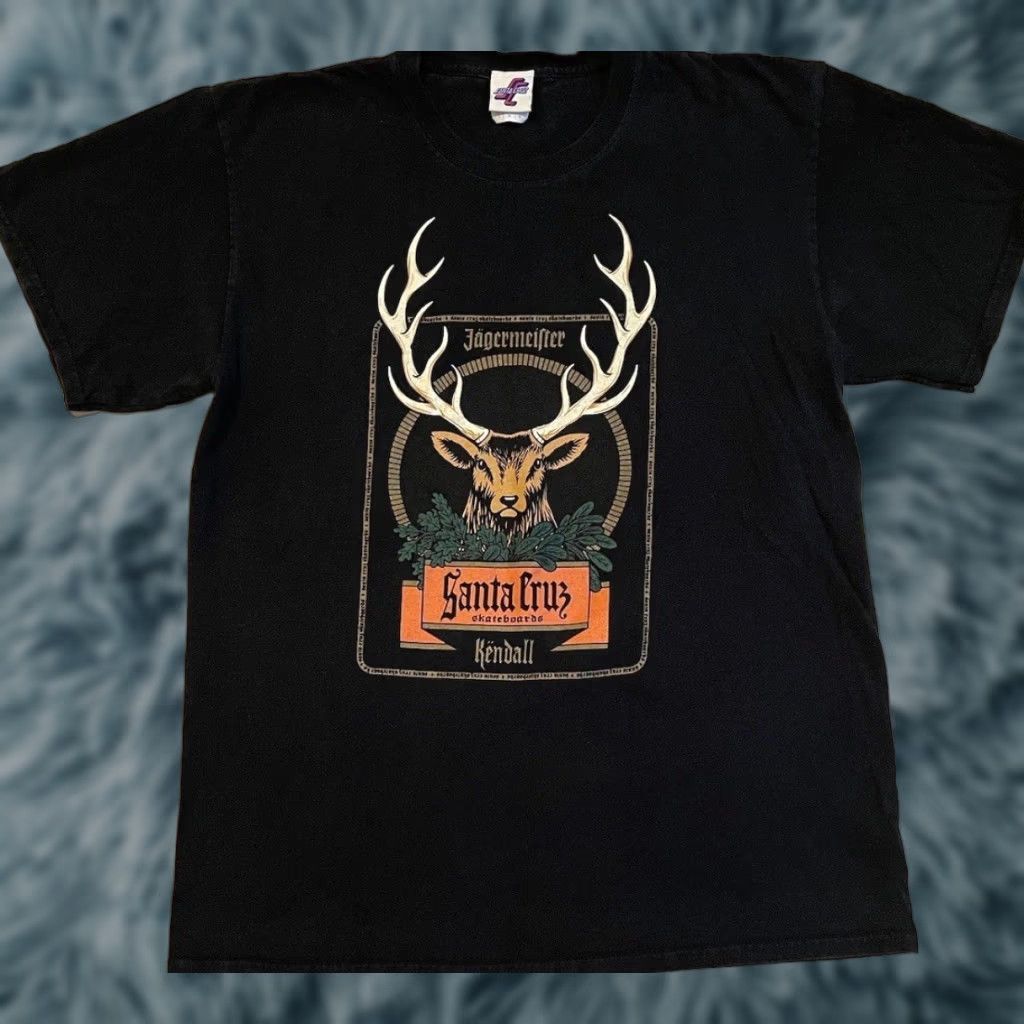 Vintage VINTAGE Santa Cruz Skateboards Jeff Kendall Faded Shirt L SMA Black 90s Y2K Skateboarding T-Shirt Graphic Tee Mens Size US L / EU 52-54 / 3 - 1 Thumbnail