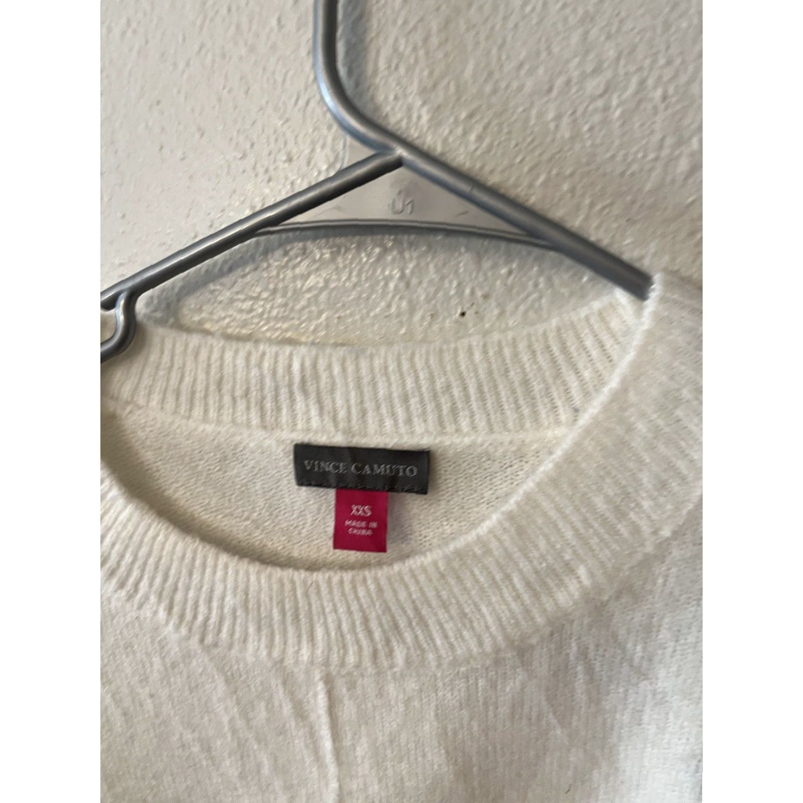 Vince Camuto Vince Camuto Multicolor Stripe Sweater Top Womens Pullover Knitted Crew Neck Long Sleeve XXS Hip Length Cotton Acrylic Blend Size XXS / US 00 / IT 34 - 3 Thumbnail