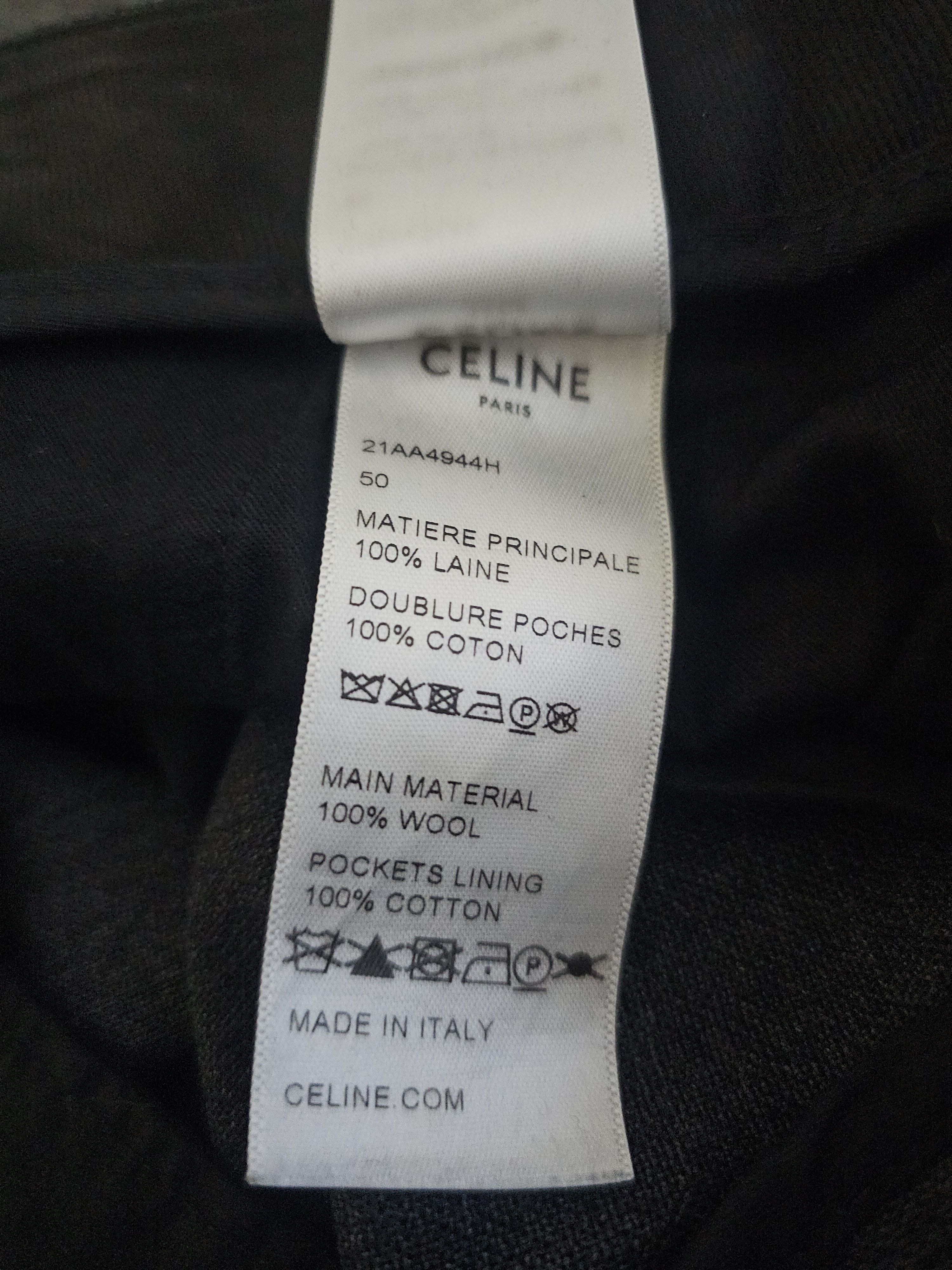 Celine Celine men's wool pants size 50 Size US 34 / EU 50 - 7 Thumbnail