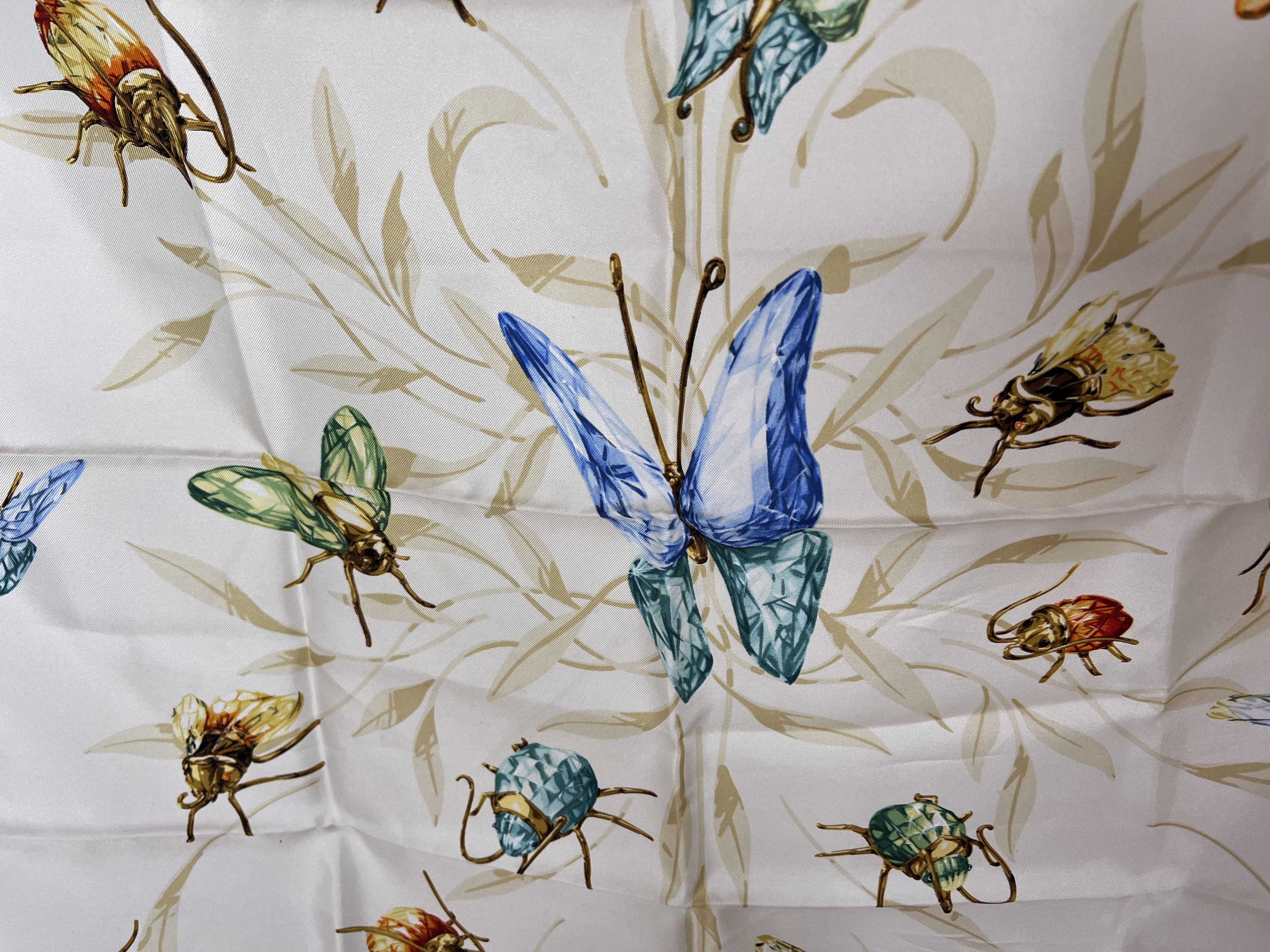 Swarovski DANIEL SWAROVSKI PARIS PARADISE BUTTERFLY SILK SCARF Size ONE SIZE - 3 Thumbnail