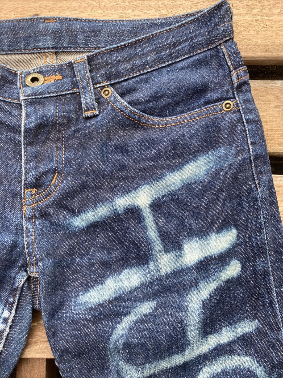 Hysteric Glamour Hysteric Glamour 1 of 1 Bleached Art Skinny Blue Jeans Size 28" / US 6 / IT 42 - 8 Thumbnail