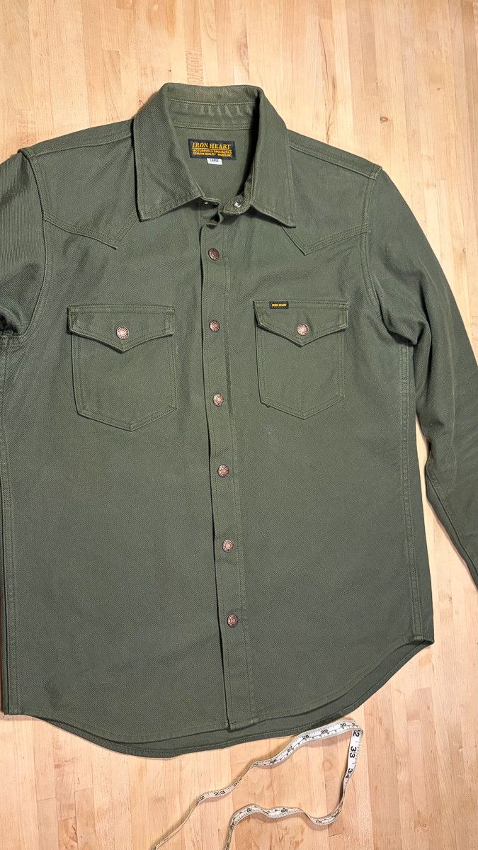 Iron Heart IHSH-235-OLV with Copper Snaps Size US L / EU 52-54 / 3 - 2 Thumbnail