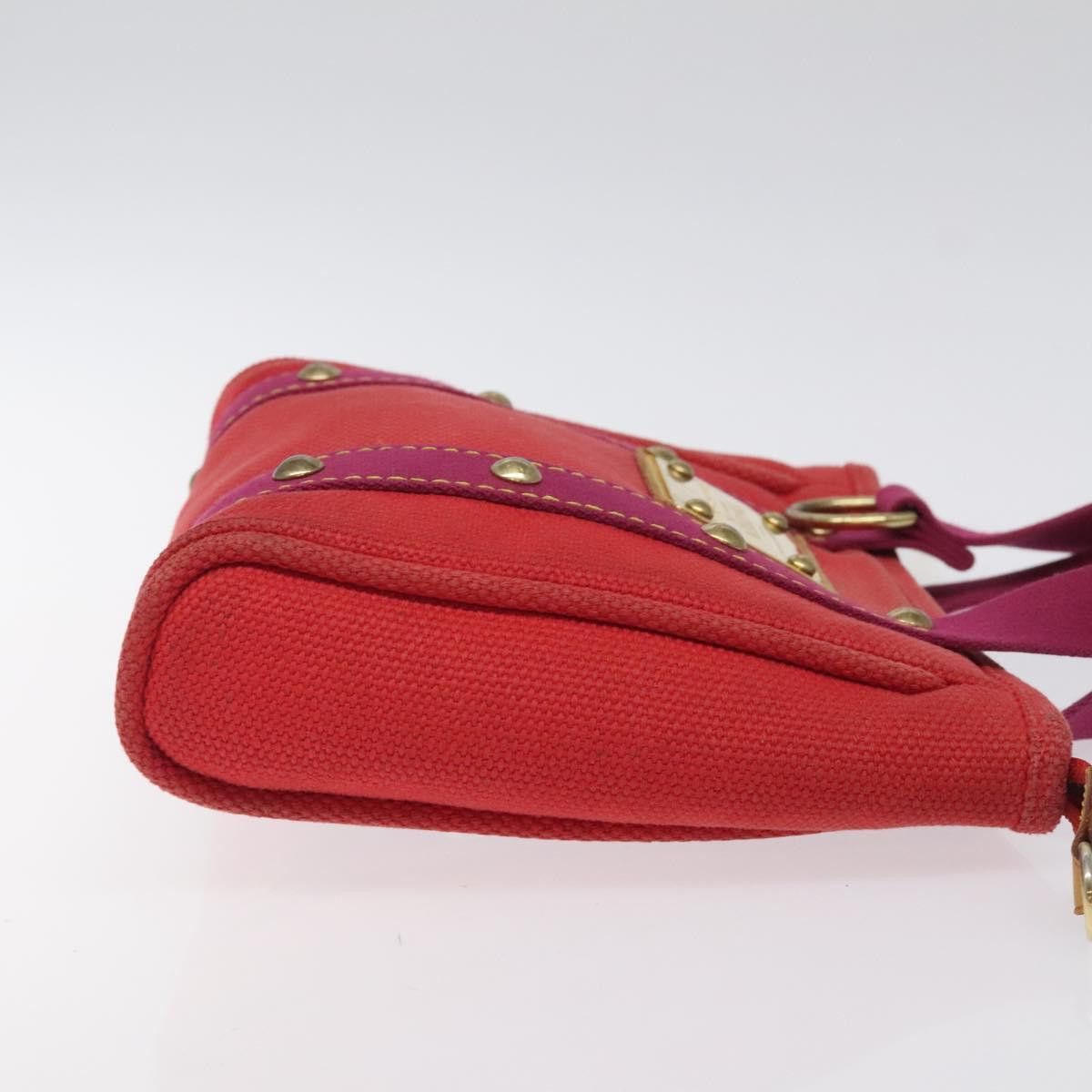 Louis Vuitton LOUIS VUITTON Antigua Cabas PM Tote Bag Canvas Rouge M40037 Size ONE SIZE - 3 Thumbnail