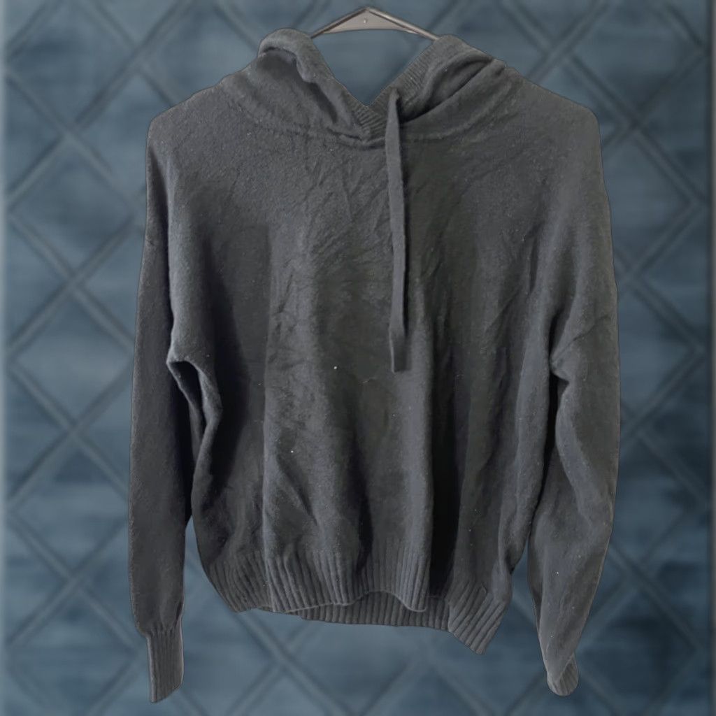 Gap Gap Hoodie Pullover Women Black Medium Solid Cotton Nylon Blend Pullover Hoodie Womens Regular Size M Black Size M / US 6-8 / IT 42-44 - 1 Thumbnail