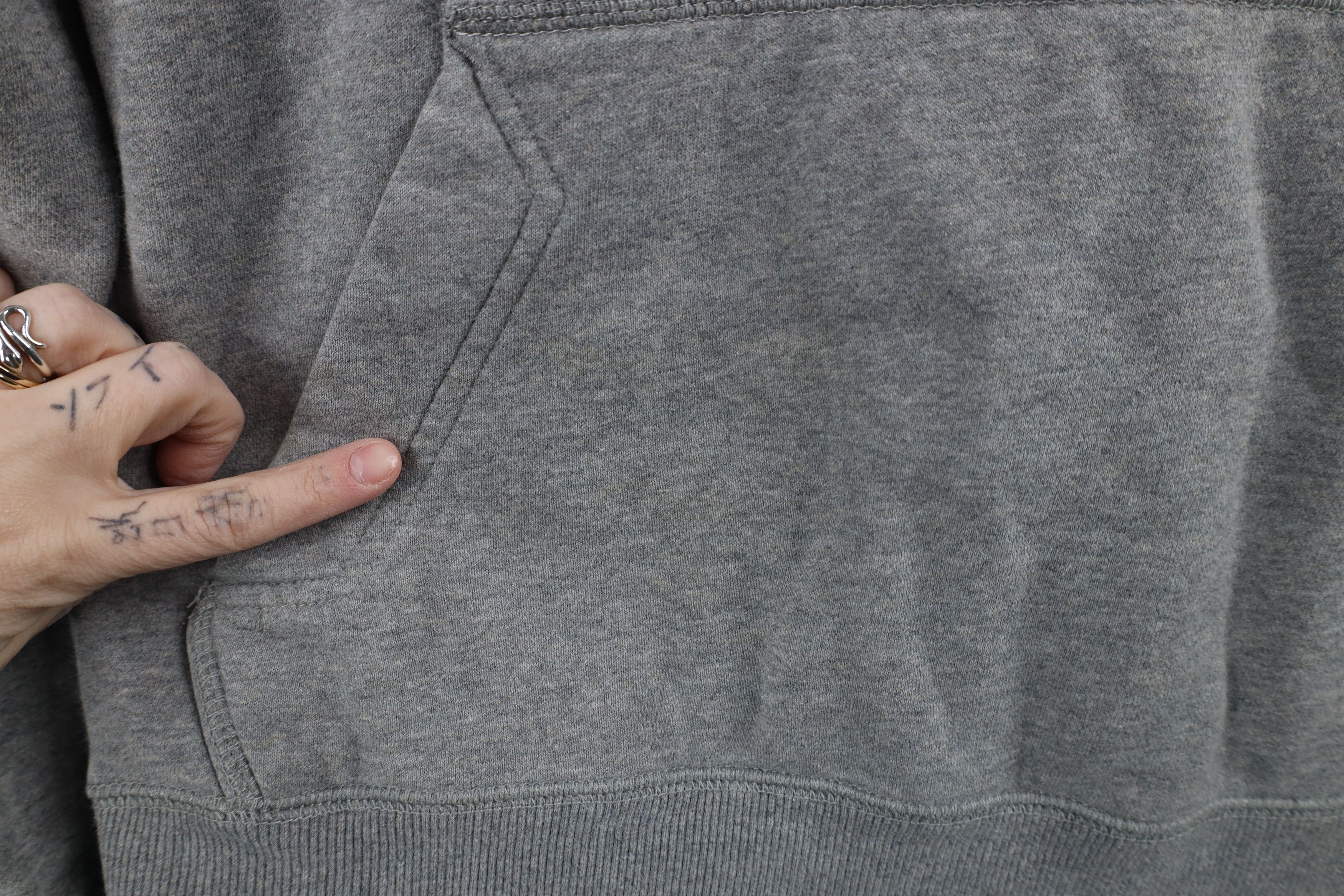 Nike × Vintage Vintage Y2K Nike Scott Mini Swoosh Hoodie Sweatshirt Gray Size US S / EU 44-46 / 1 - 5 Thumbnail
