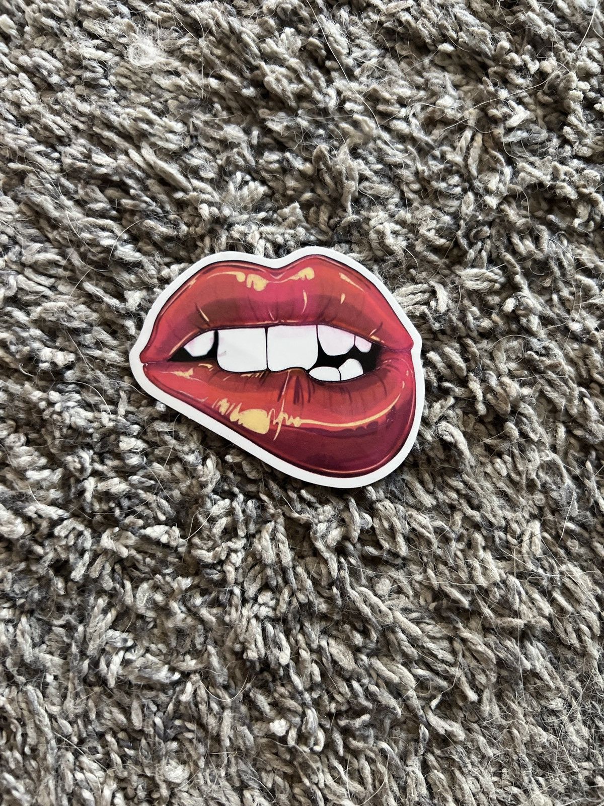 Hypebeast Lip Bite Sticker Size ONE SIZE - 1 Thumbnail