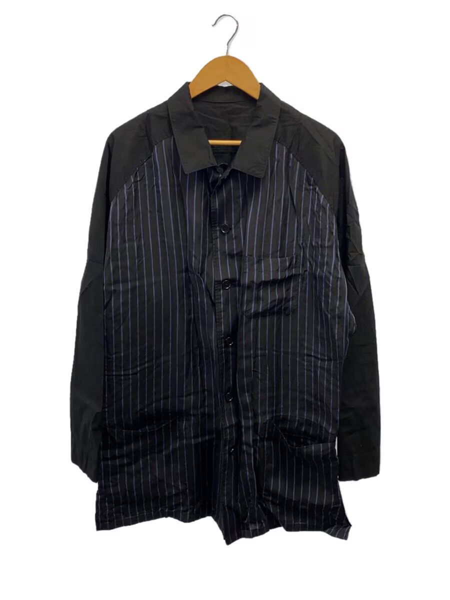 Yohji Yamamoto yohji yamamoto POUR HOMME BLK/Striped long sleeve shirt Size US S / EU 44-46 / 1 - 1 Thumbnail