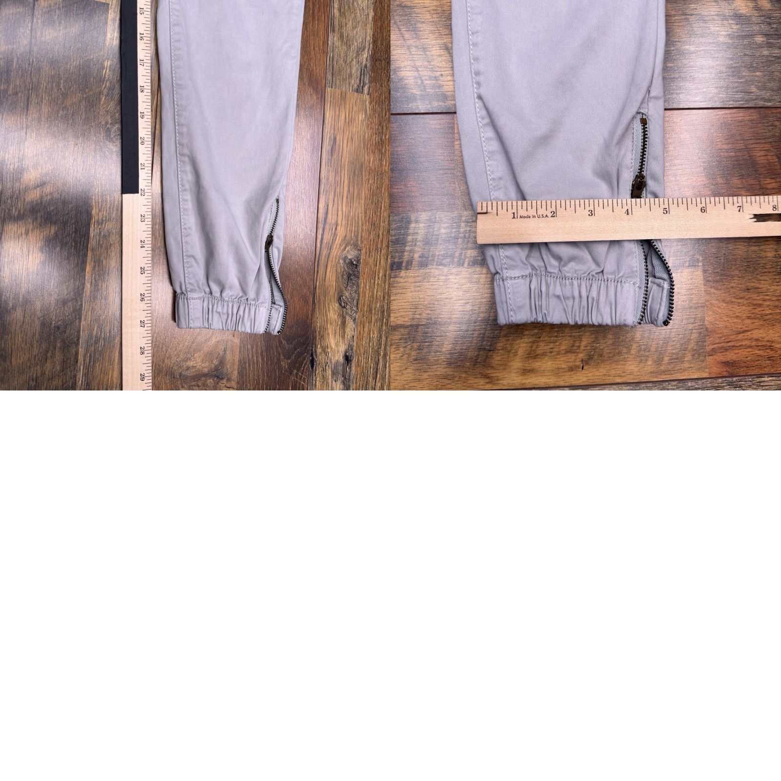 American Eagle Outfitters American Eagle Outfitters Jegging Jogger Pants Women's 8 Gray Mid Rise Zip Ankle Size 30" / US 8 / IT 44 - 9 Thumbnail