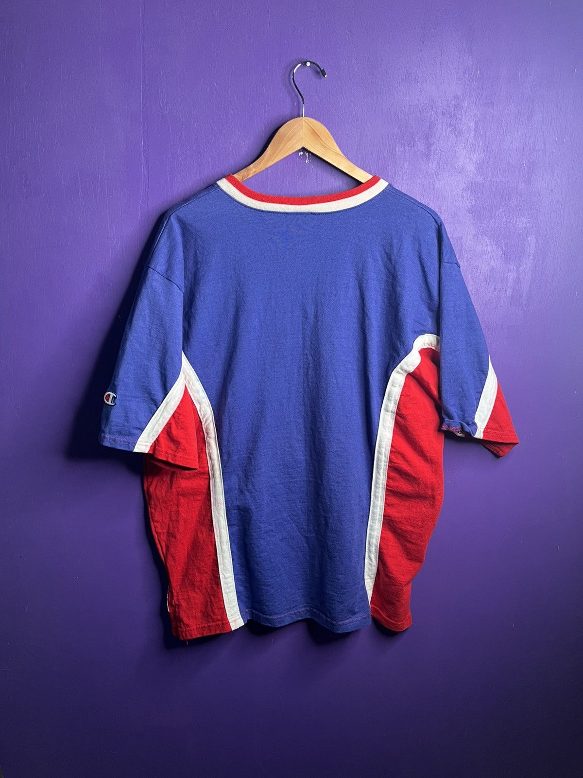 Champion × Vintage Vintage 90s Champion Kansas Jayhawks shooting shirt Size US L / EU 52-54 / 3 - 2 Thumbnail