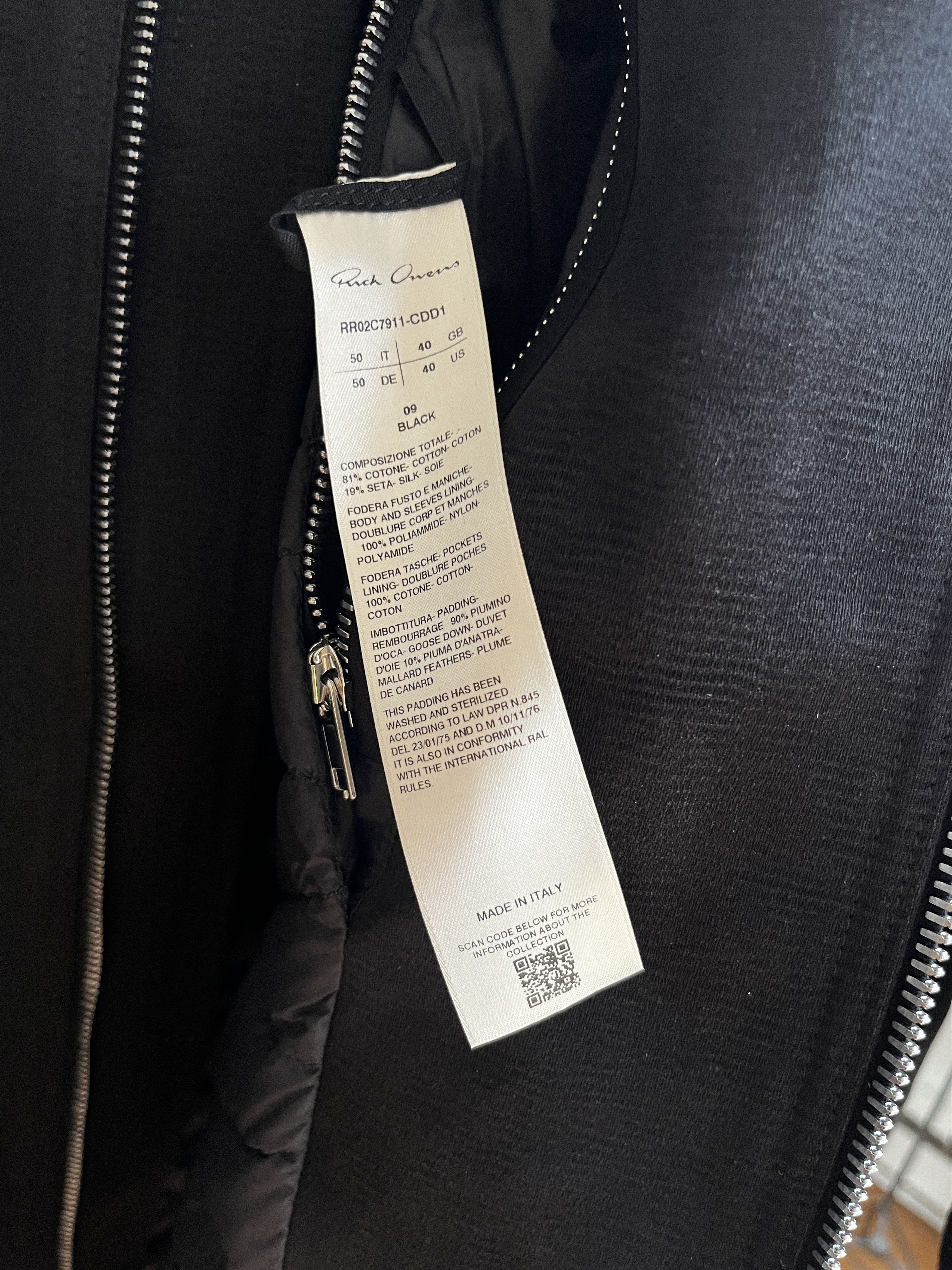 Rick Owens BNWT Black Jumbo Peter Coat Size US M / EU 48-50 / 2 - 4 Thumbnail