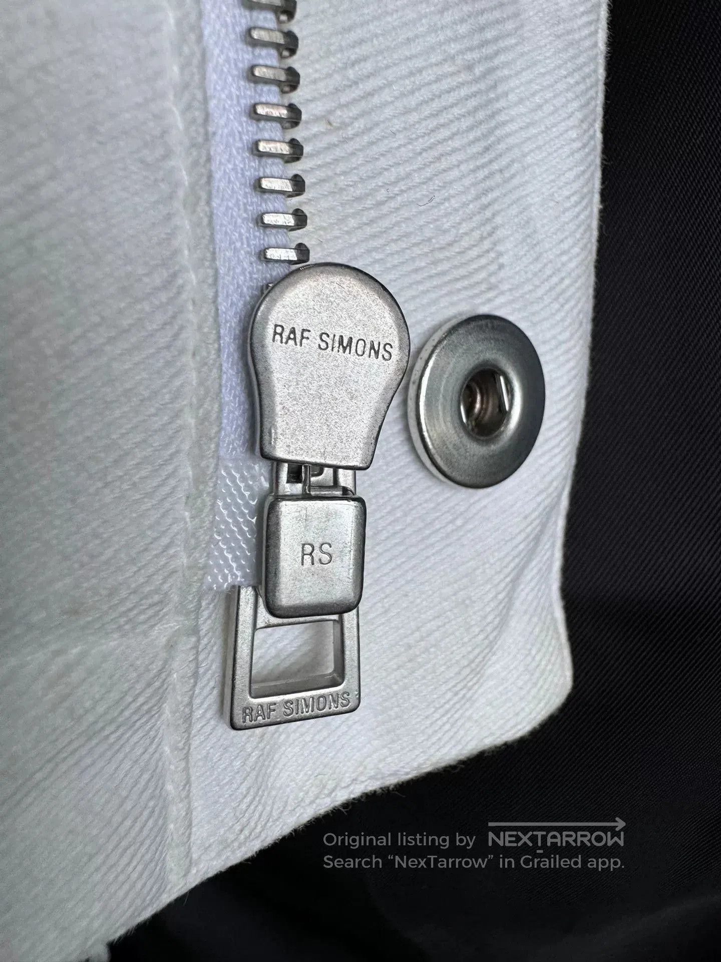 Raf Simons Raf Simons White Denim Hooded Jacket. Size US S / EU 44-46 / 1 - 6 Thumbnail