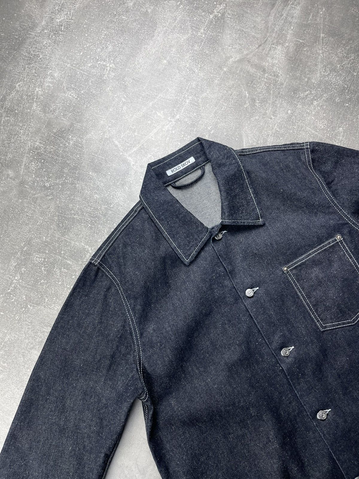 Other Rold Skov Hemp Denim Work One Pocket Shirt FW23/24 Size US M / EU 48-50 / 2 - 4 Thumbnail