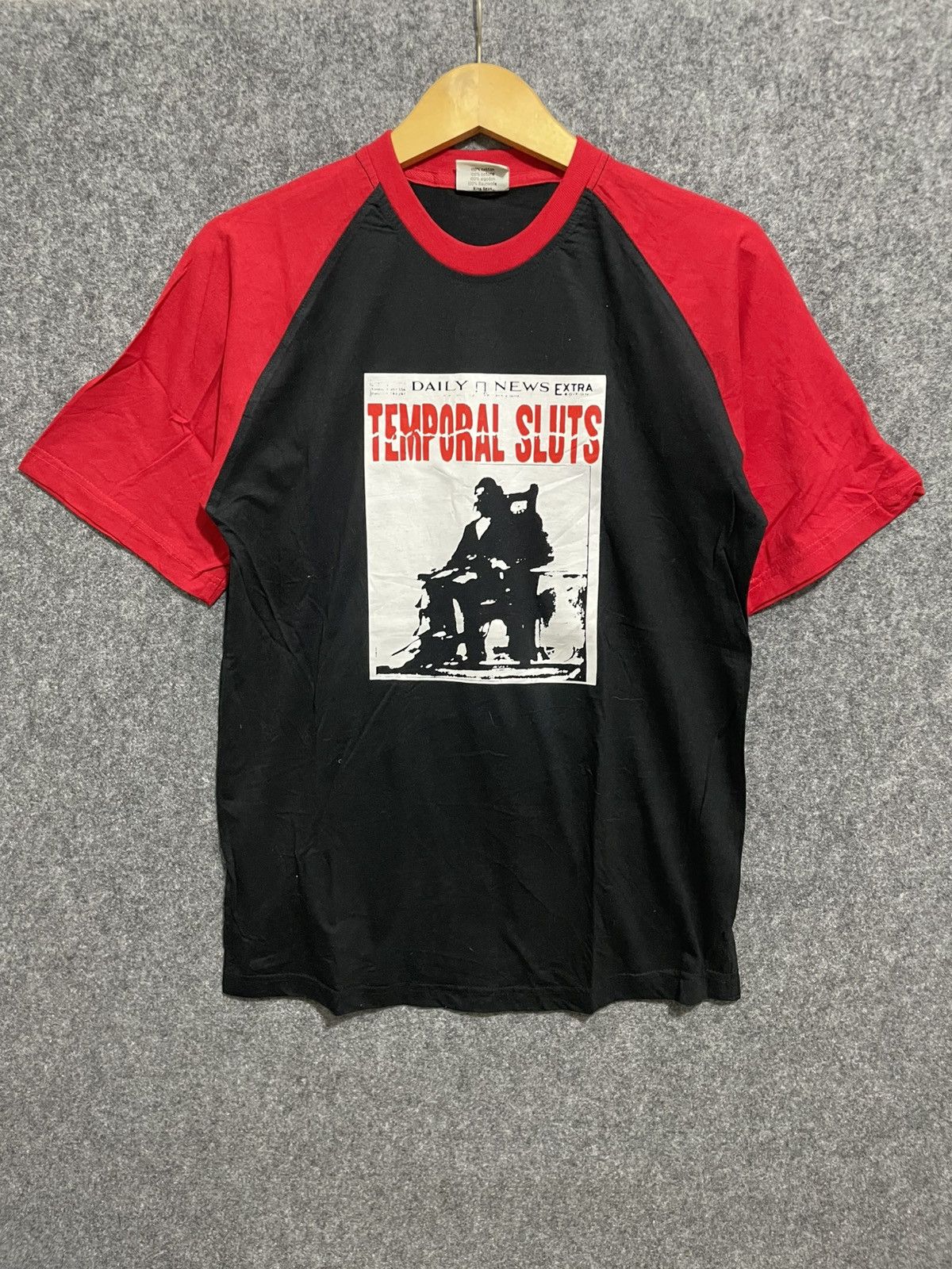 Vintage Vintage Temporal Sluts Ringer T-Shirt Size US M / EU 48-50 / 2 - 1 Thumbnail