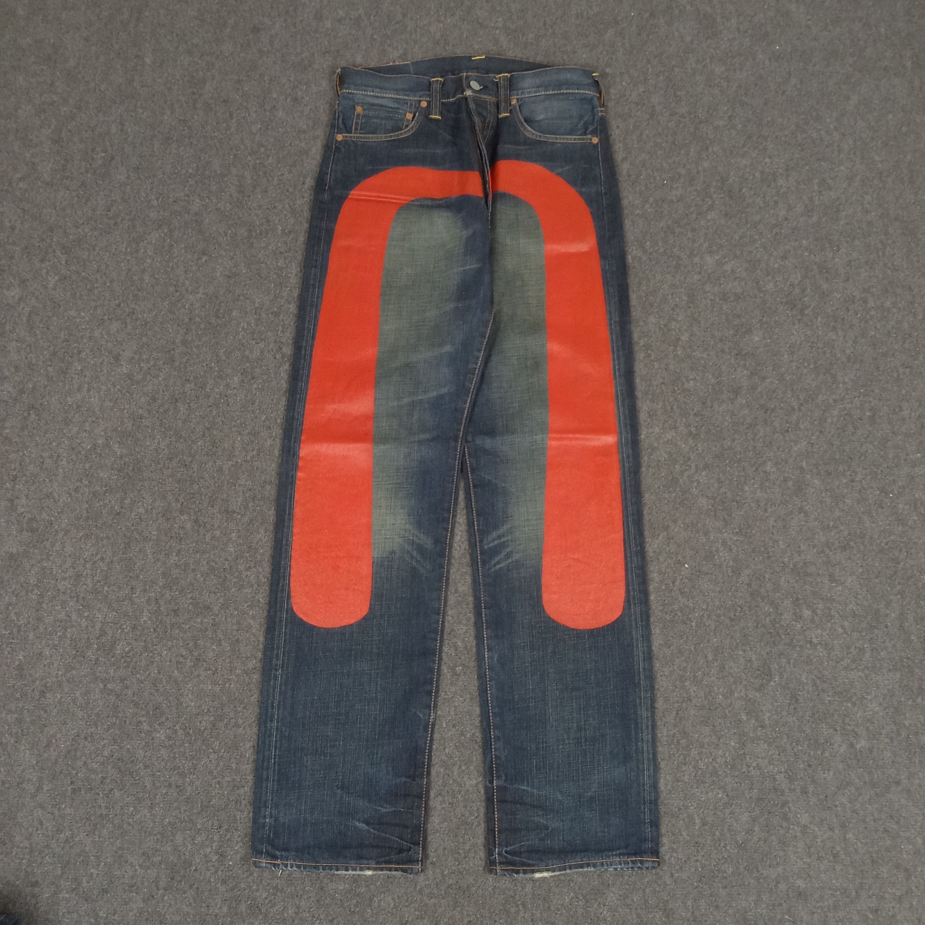 Evisu × Japanese Brand × Vintage Evisu Japanese Brand Daicock Custom Art Denim Jeans Size US 30 / EU 46 - 1 Thumbnail