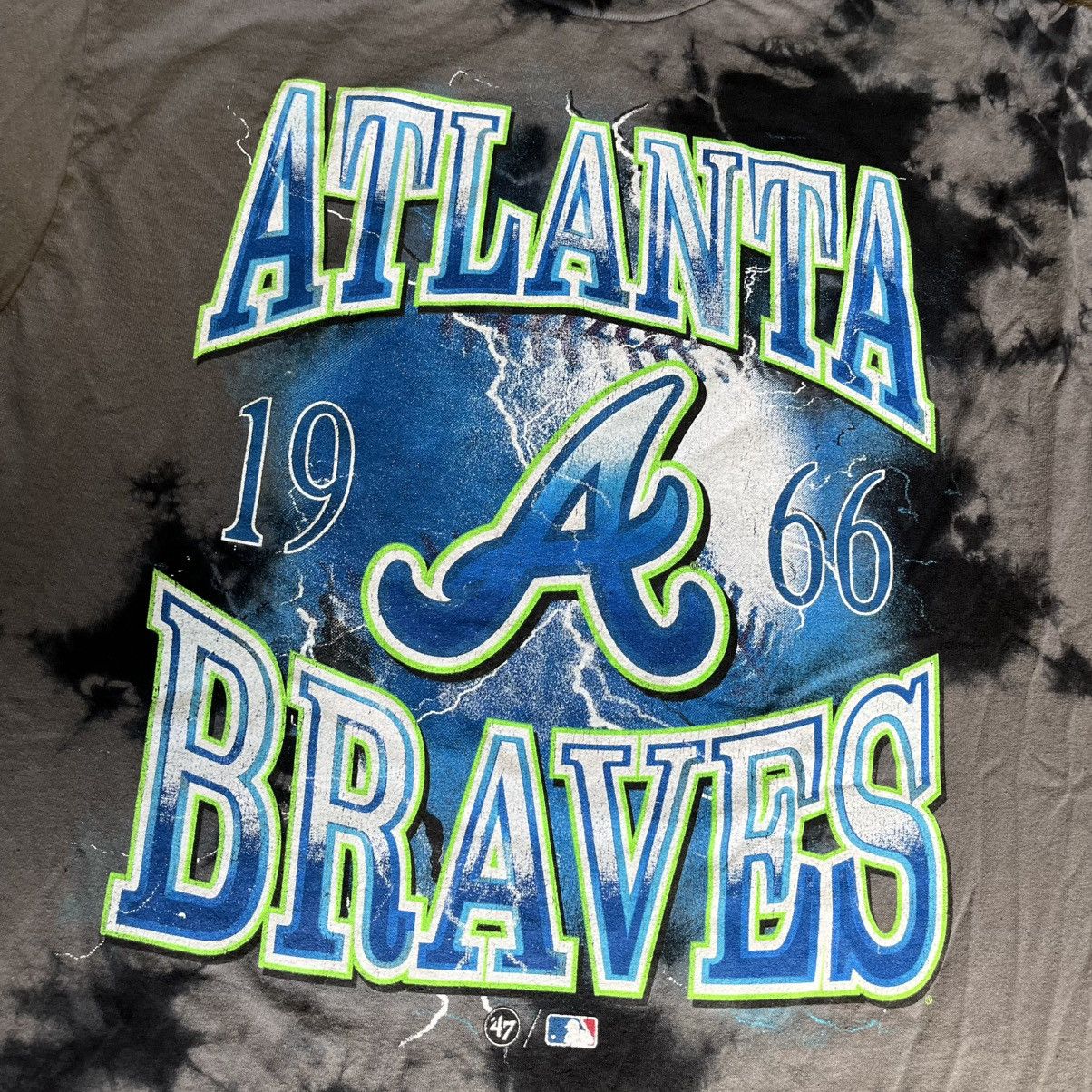 MLB Vintage Tubular MLB Atlanta Braves 47 Tie Dye Logo Tee Shirt Size US L / EU 52-54 / 3 - 3 Thumbnail