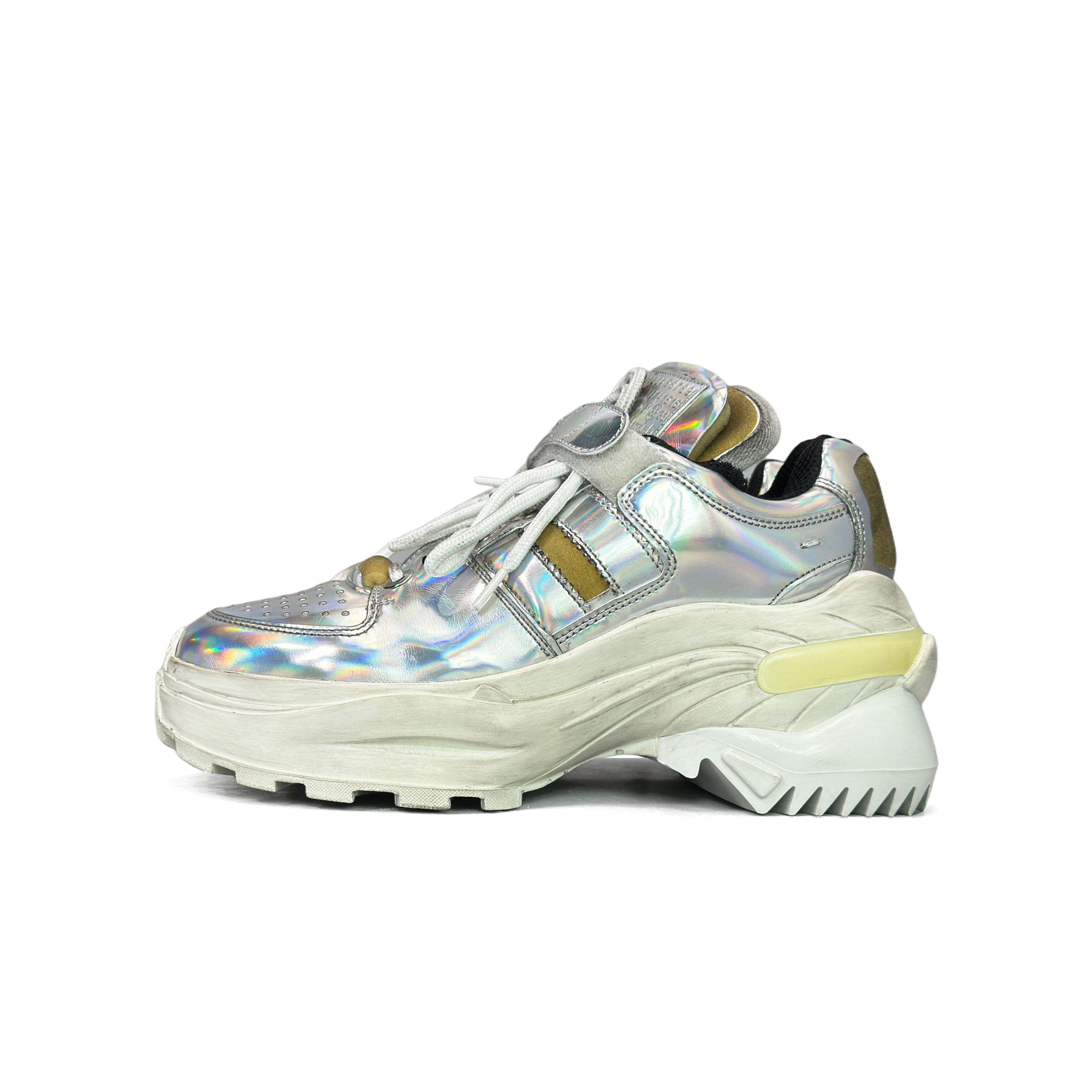 Maison Margiela Maison Margiela Metallic Low-Top Sneakers Size 38 Size US 8 / IT 38 - 1 Thumbnail