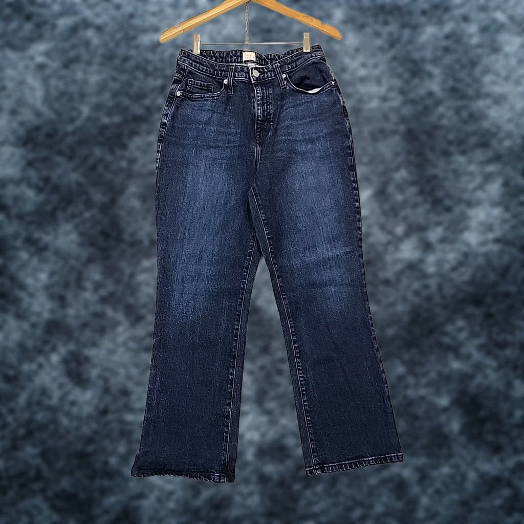 Vintage VINTAGE? A New Day Womens High Rise Tapered Leg Stretch Blue Mom Jeans 8/29R Retro Size 30" / US 8 / IT 44 - 1 Thumbnail