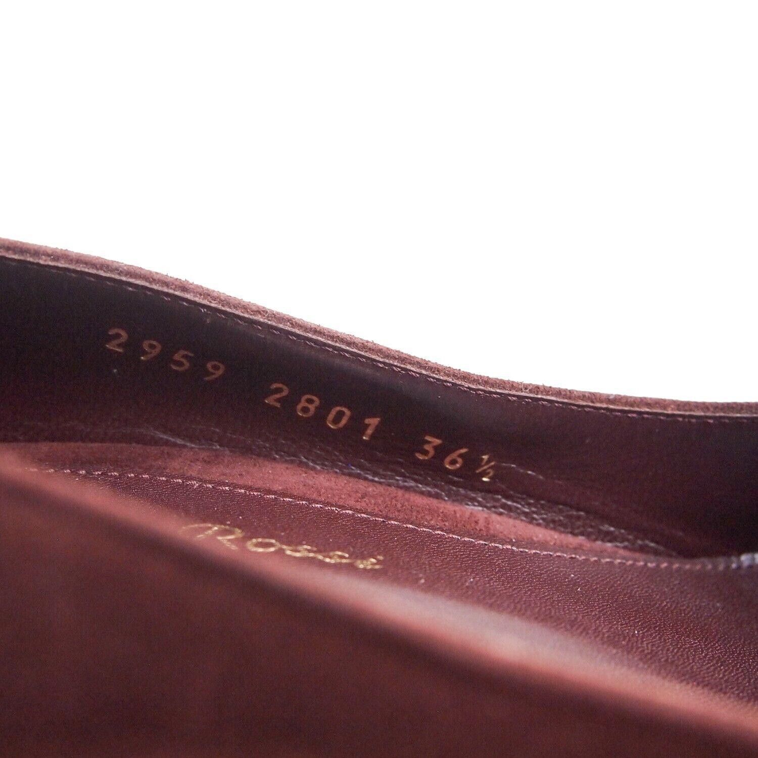 Gianvito Rossi Gianvito Rossi Mid Heel Pumps Burgundy Suede US 6.5 EU 36.5 Size US 6.5 / IT 36.5 - 9 Thumbnail