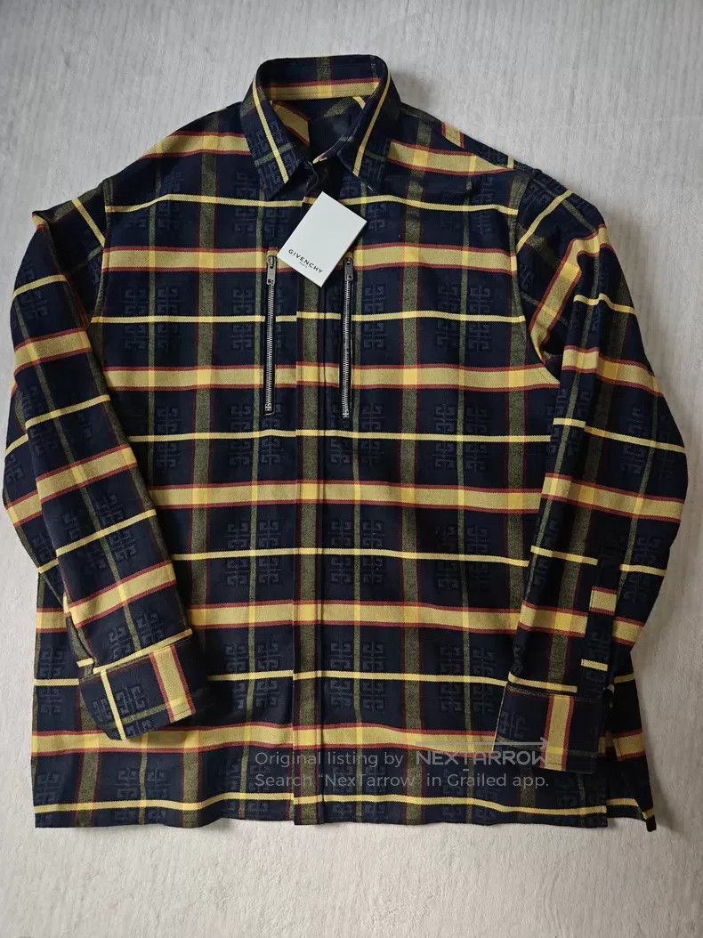Givenchy Givenchy Quiet Luxury Plaid Denim Shirt Jacket Size US L / EU 52-54 / 3 - 1 Thumbnail