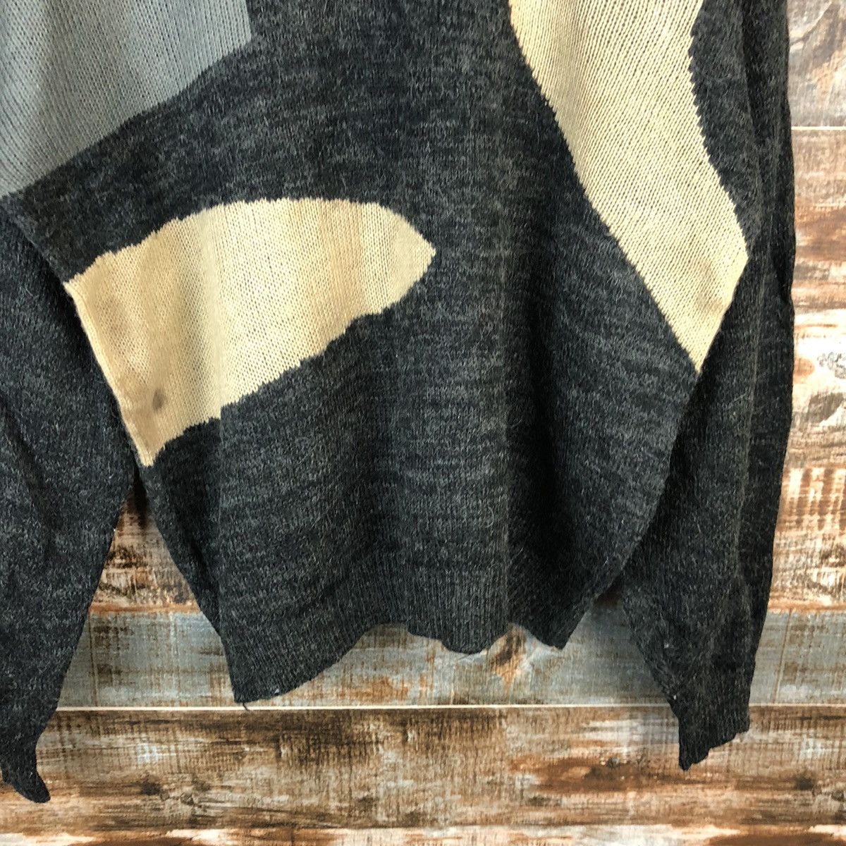 Japanese Brand DL Toc Toc Way Black art vintage Knitwear #A1498 Size US L / EU 52-54 / 3 - 6 Thumbnail