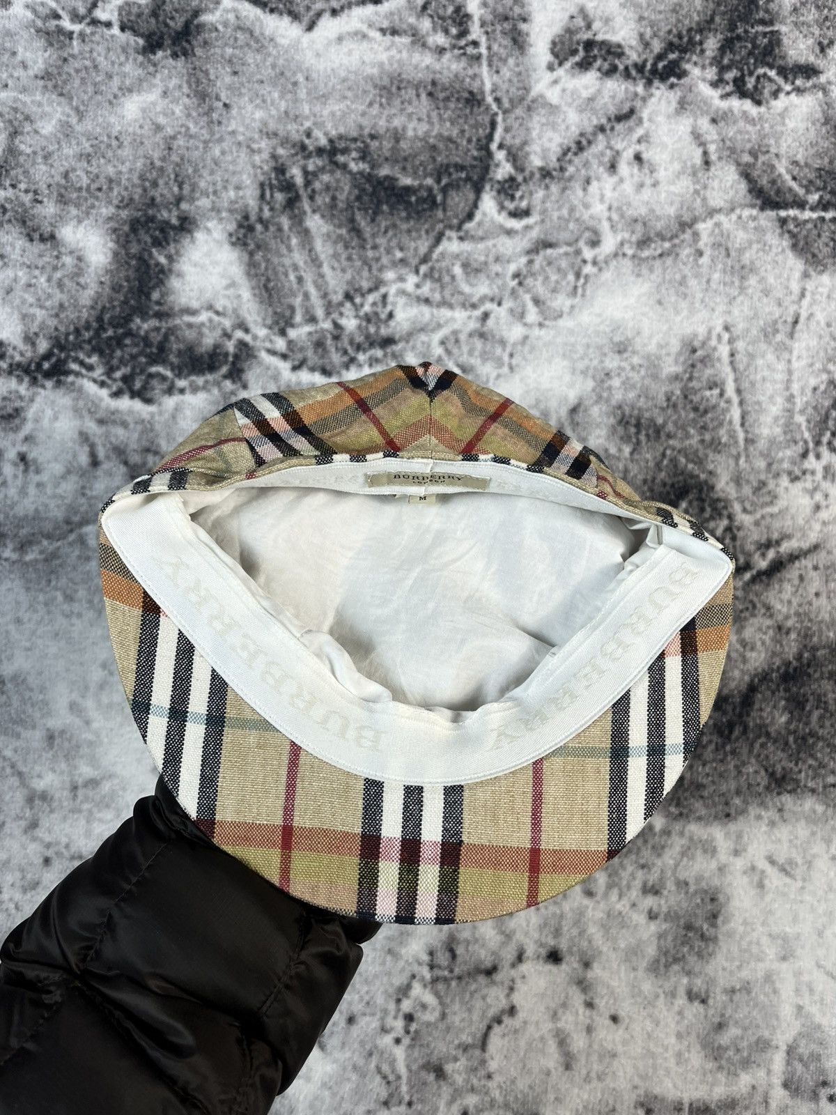 Burberry Burberry London Linen Check Cap Size ONE SIZE - 9 Thumbnail