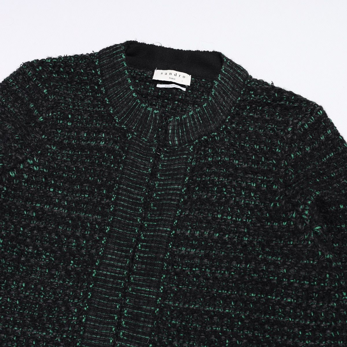 Sandro Sandro Wool Mohair Tweed Cardigan Jacket Sweater Size S / US 4 / IT 40 - 3 Thumbnail