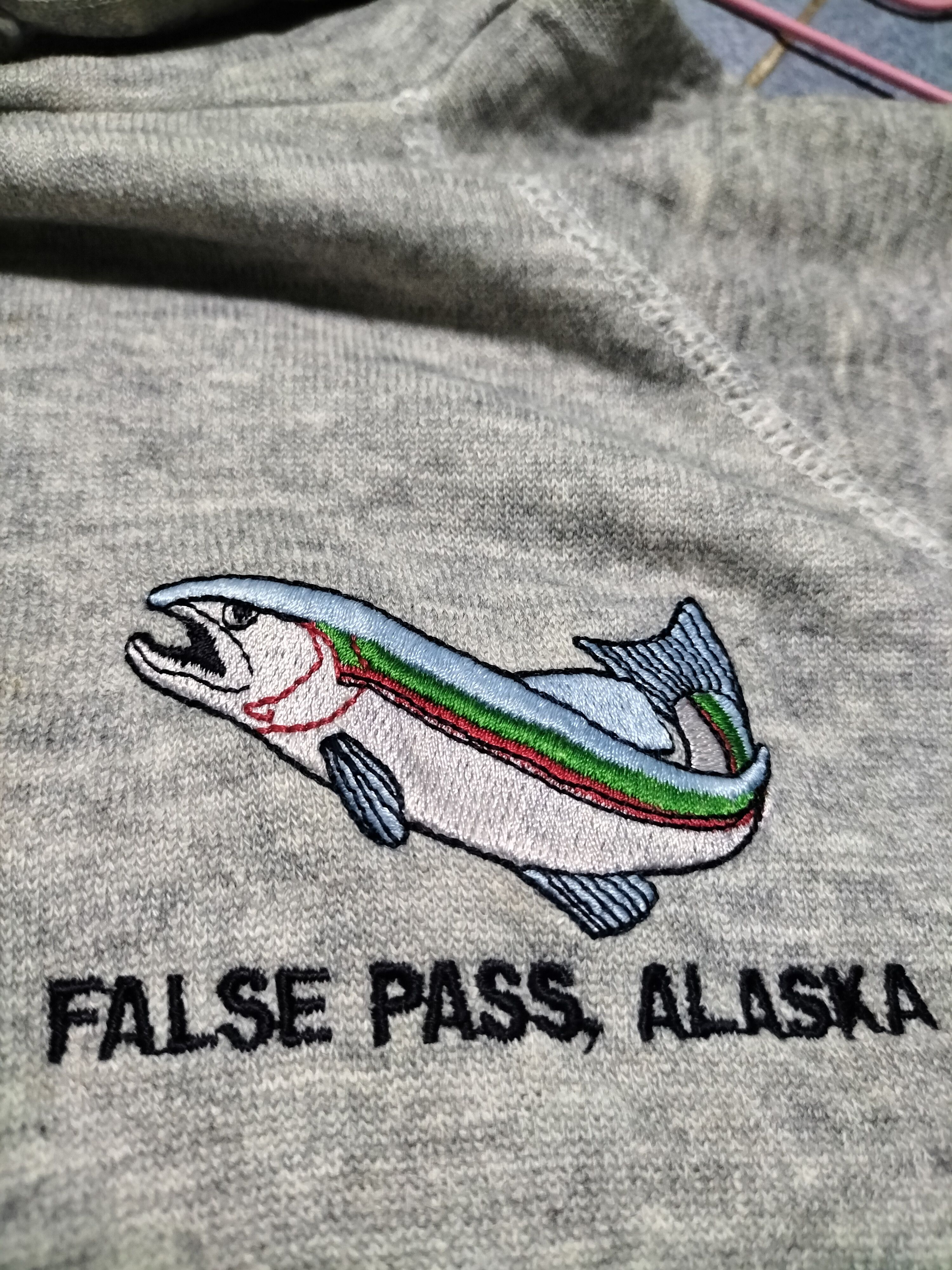 Vintage Vintage 80s Alaska Fishing Rayon Salt Hoodie Sweatshirt Size US XL / EU 56 / 4 - 3 Thumbnail