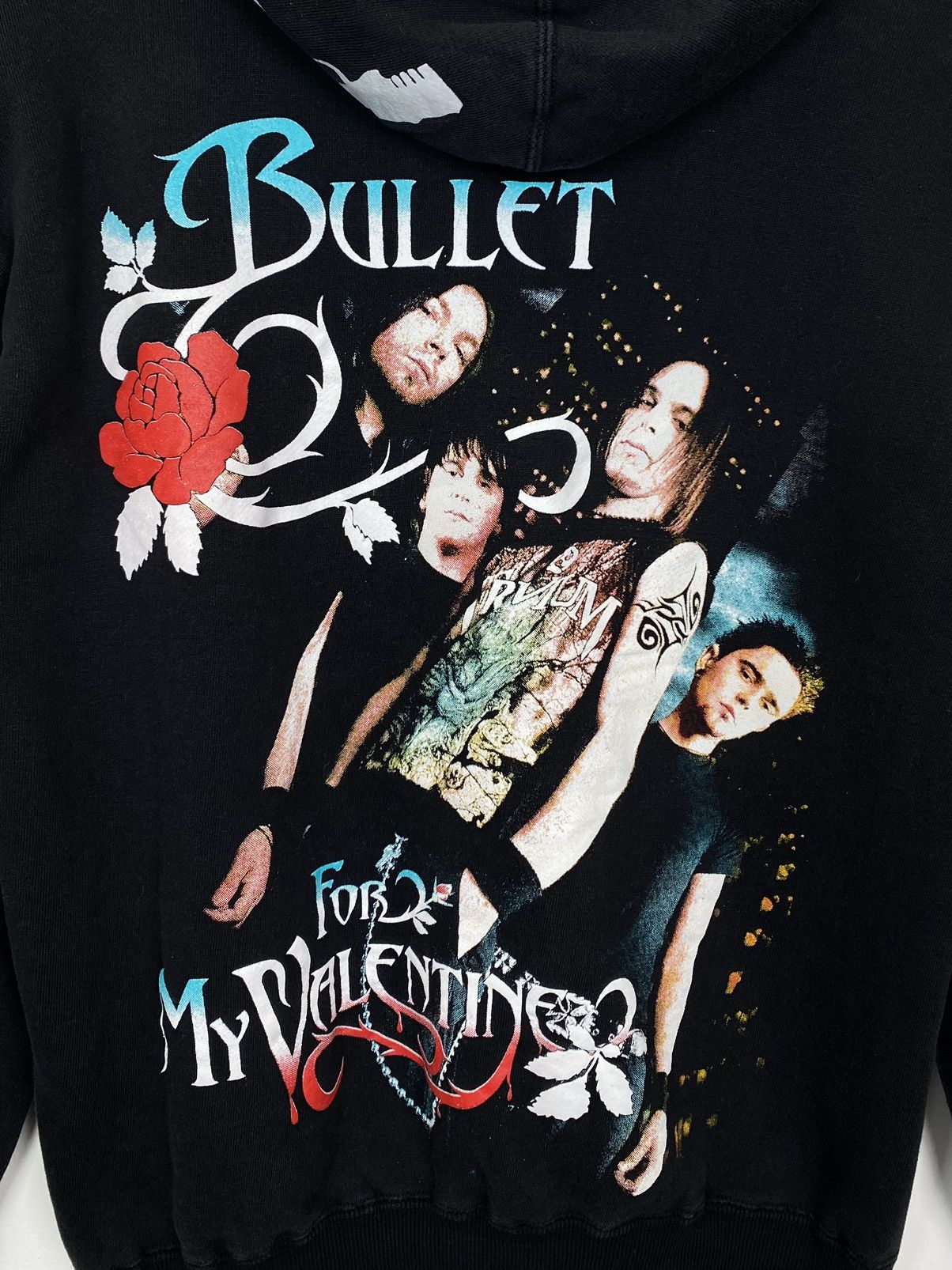 Band Tees Vintage Y2K Bullet For My Valentine Rock Hoodie AOP Black Size US S / EU 44-46 / 1 - 2 Thumbnail