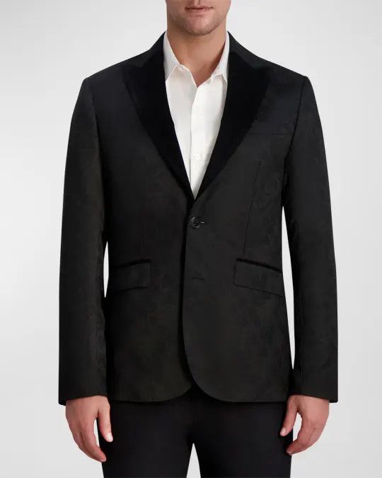 Karl Lagerfeld Karl Lagerfeld Men's Skull Jacquard Blazer Size 42R - 2 Thumbnail