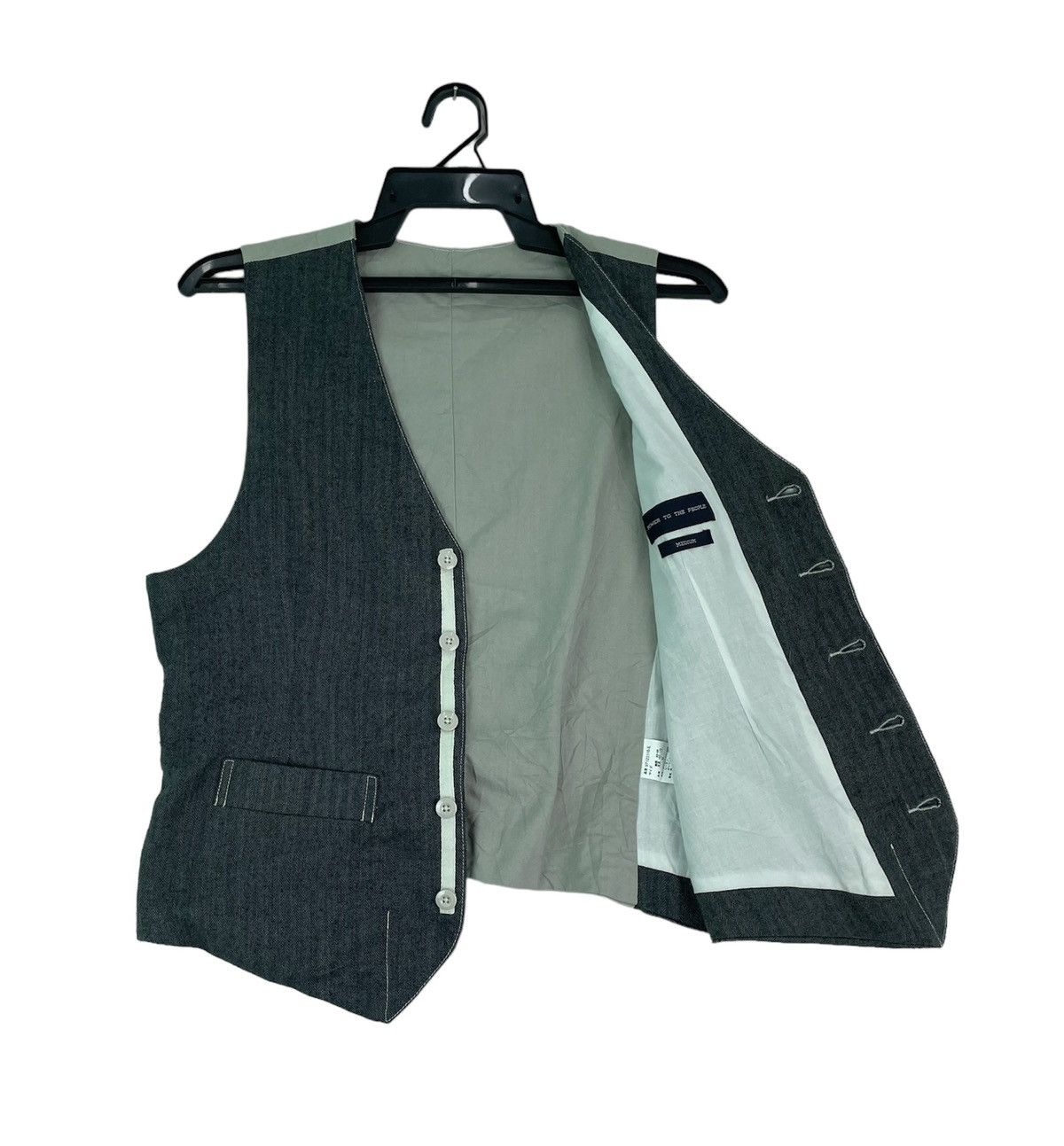 Japanese Brand Power To The People hbt union made workwear vest jacket Size US M / EU 48-50 / 2 - 4 Thumbnail
