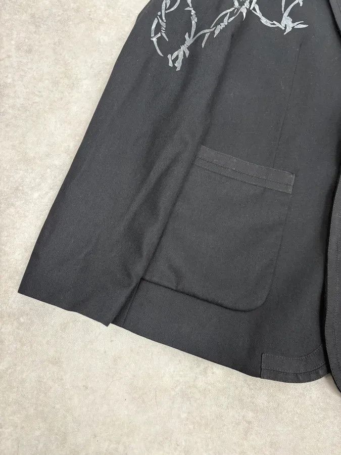 John Galliano AW2010 John Galliano Black Barbed Wire Blazer Jacket Size 44R - 8 Thumbnail