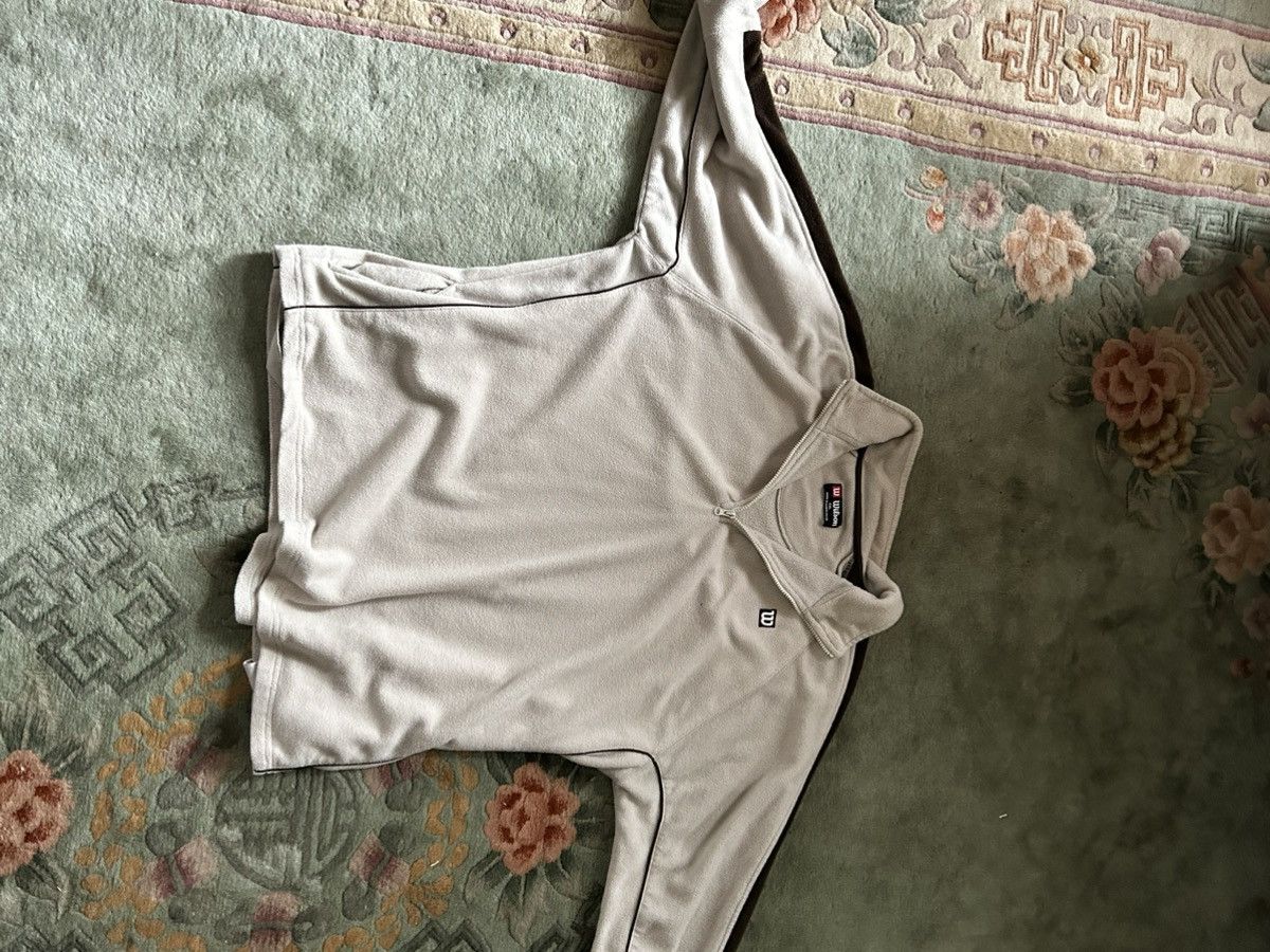 Vintage × Wilson Vintage Wilson Quarter Zip Tennis Fleese Hoodie Size US XXL / EU 58 / 5 - 2 Thumbnail