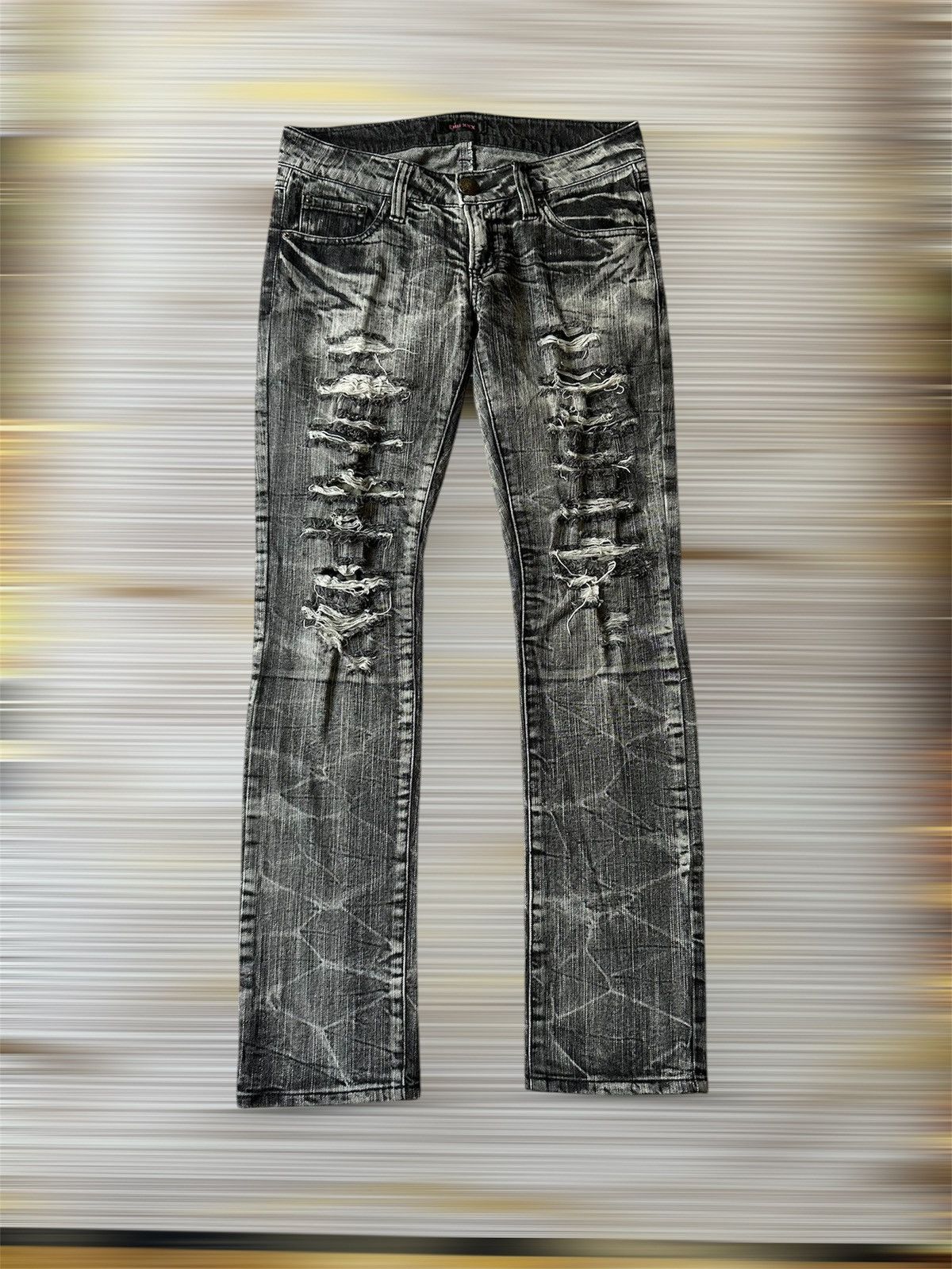 Japanese Brand CHU XXX Distressed Claw Marks Design Denim Size US 30 / EU 46 - 1 Thumbnail