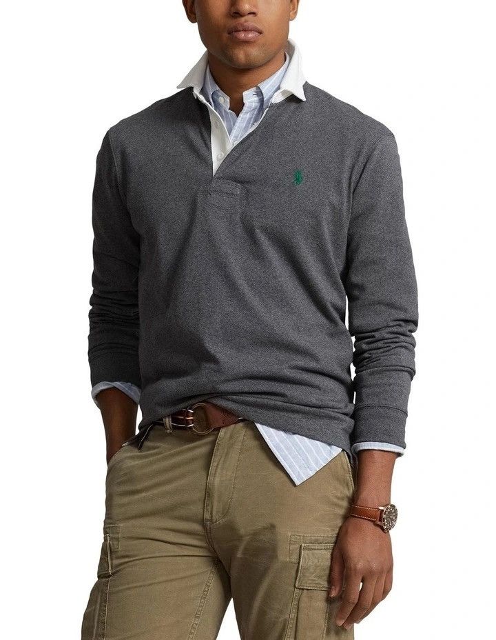 Polo Ralph Lauren 🏉🇺🇸 Polo Ralph Lauren The Iconic Rugby Shirt Long Sleeve Size US M / EU 48-50 / 2 - 1 Thumbnail
