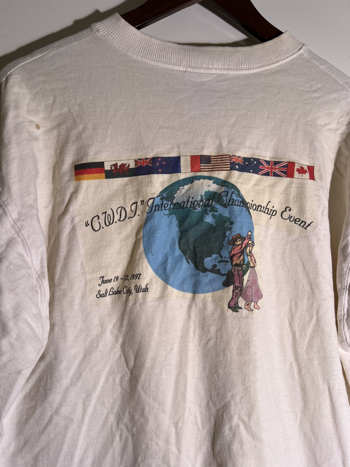 Vintage 90’s VTG Vintage Utah Dance Championship Retro Tee T Shirt Size US L / EU 52-54 / 3 - 3 Thumbnail