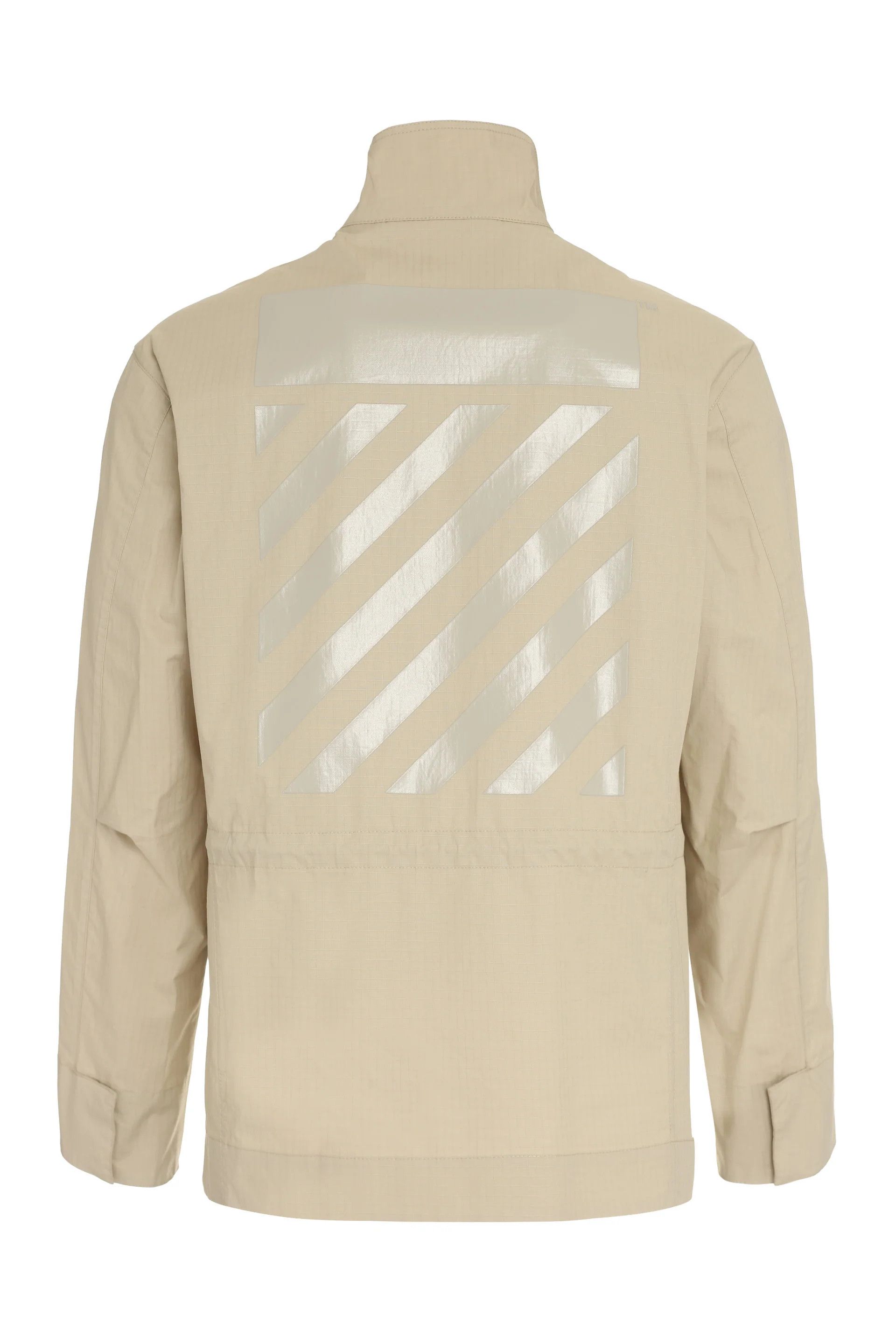 Off-White o1y0225 Turtleneck Jacket in Beige Size US M / EU 48-50 / 2 - 2 Thumbnail