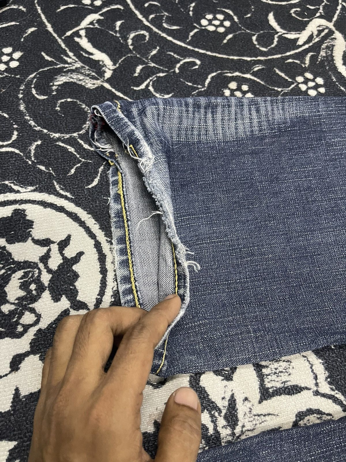 2000s EDWIN 503 BLUETRIP EDGELINE DISTRESSED JEANS