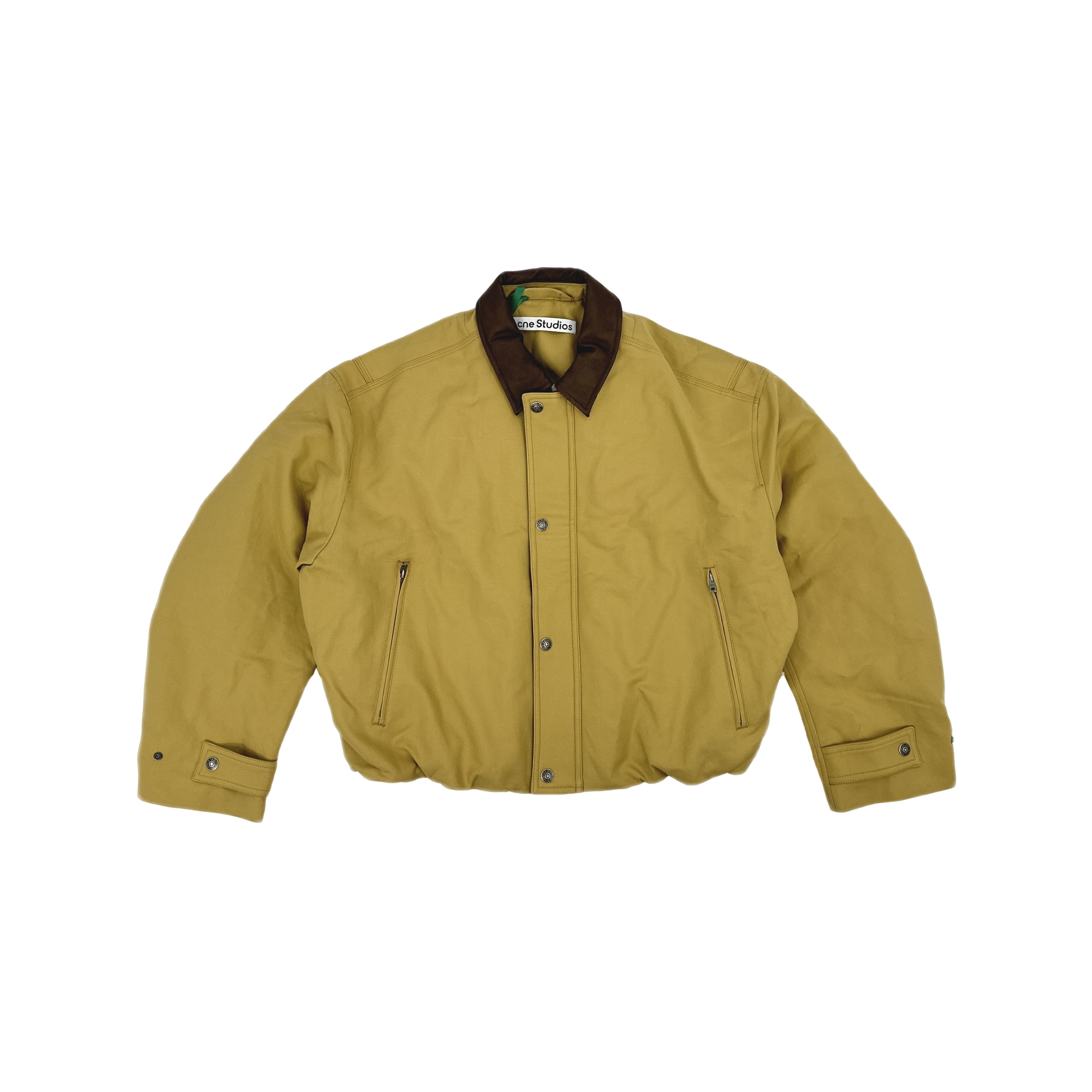Acne Studios Acne Studios Leather Trim Twill Jacket Size 48 Size US M / EU 48-50 / 2 - 1 Thumbnail