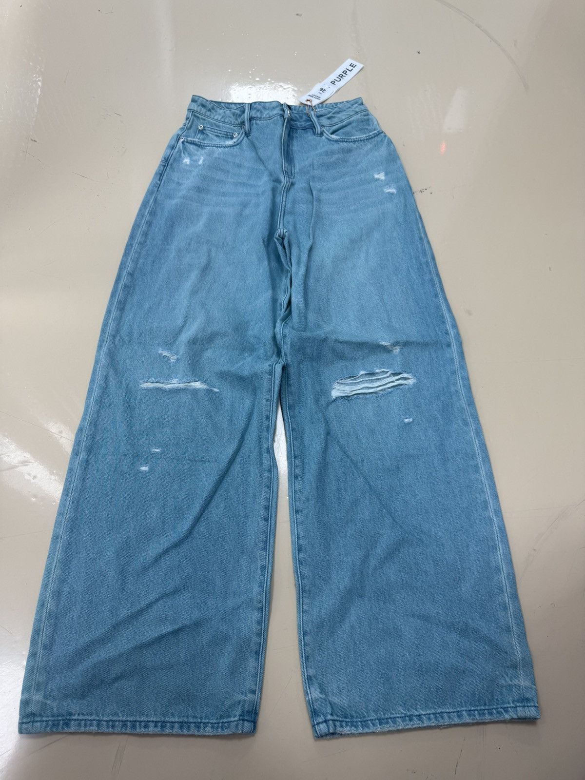Other Purple Brand Baggy Aqua Blowout Jeans Size 26" / US 2 / IT 38 - 1 Thumbnail