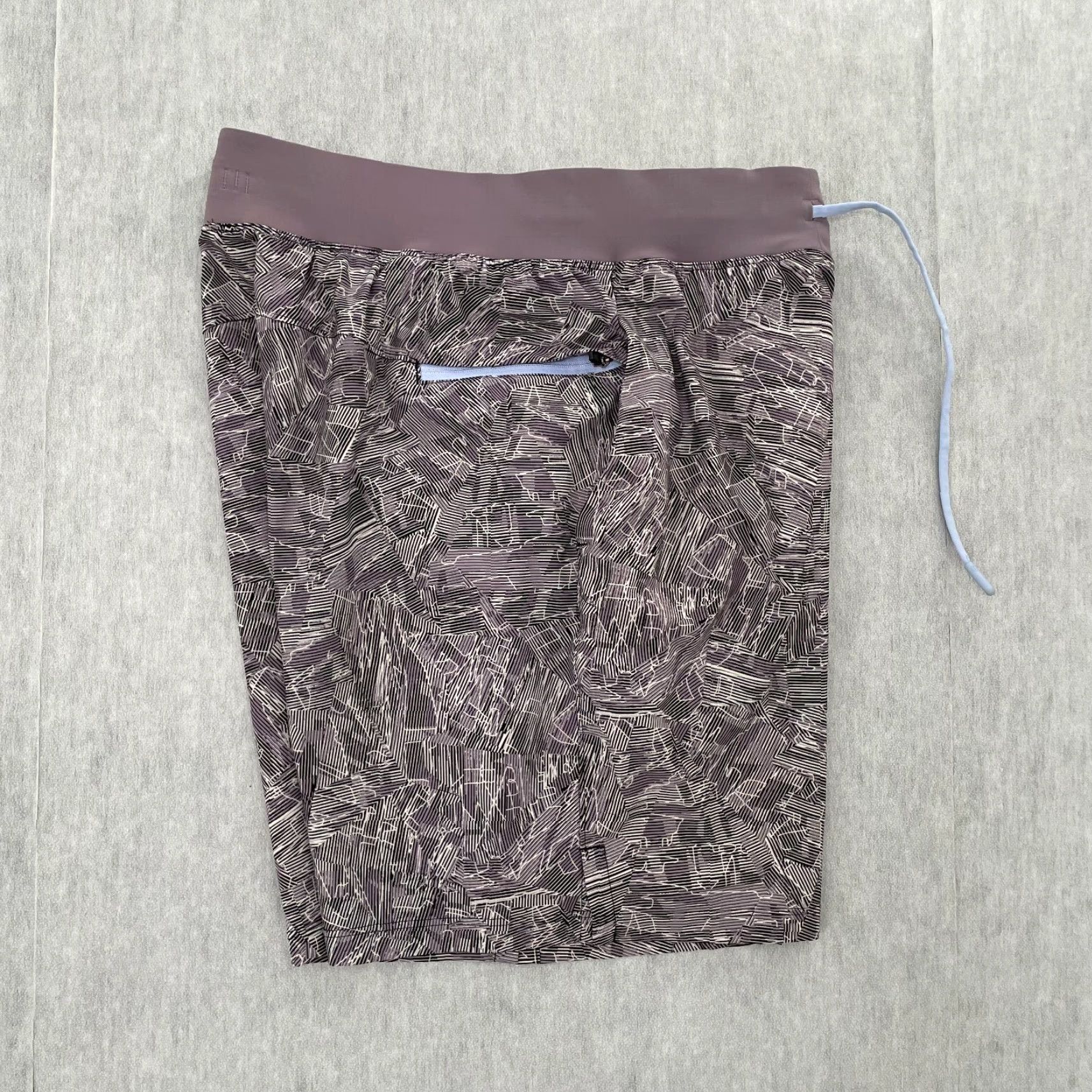 Lululemon Lululemon Short Adult Small Gray Purple Unlined Pockets Stretch Logo Mens S Size US 29 - 3 Thumbnail