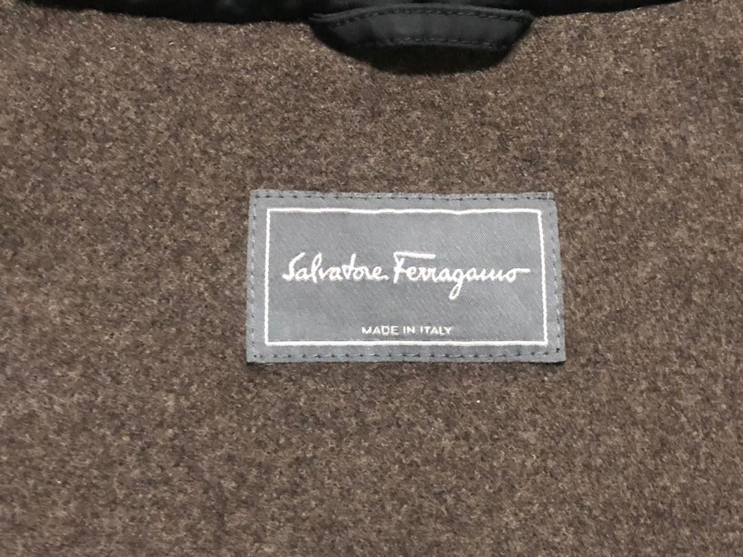 Salvatore Ferragamo Vintage Salvatore Ferragamo Wool Cashmere Lining Jacket Size US XL / EU 56 / 4 - 16 Thumbnail