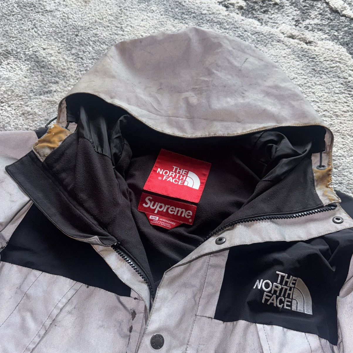 Supreme × The North Face SS13 Supreme Northface, 3M reflective, black gray jacket Size US M / EU 48-50 / 2 - 5 Thumbnail