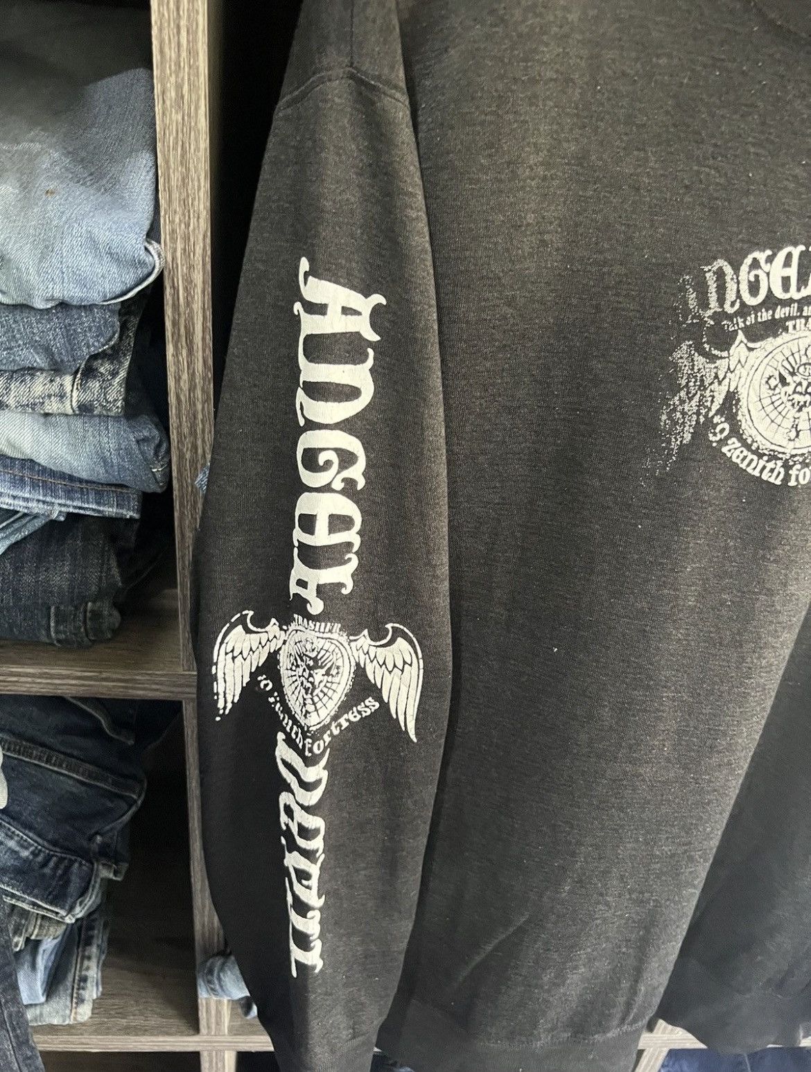 Japanese Brand 🔥Vintage Angel Devil 9 Zenith Fortress Crewneck Sweatshirt Size US L / EU 52-54 / 3 - 7 Thumbnail