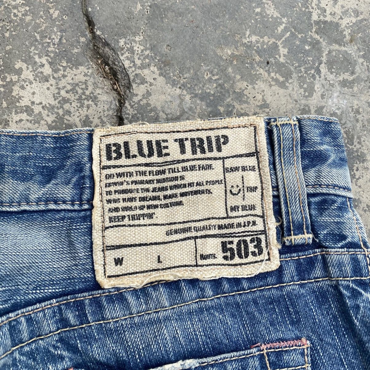 Edwin × Japanese Brand EDWIN 503 Distressed Flare Size 29" - 10 Thumbnail