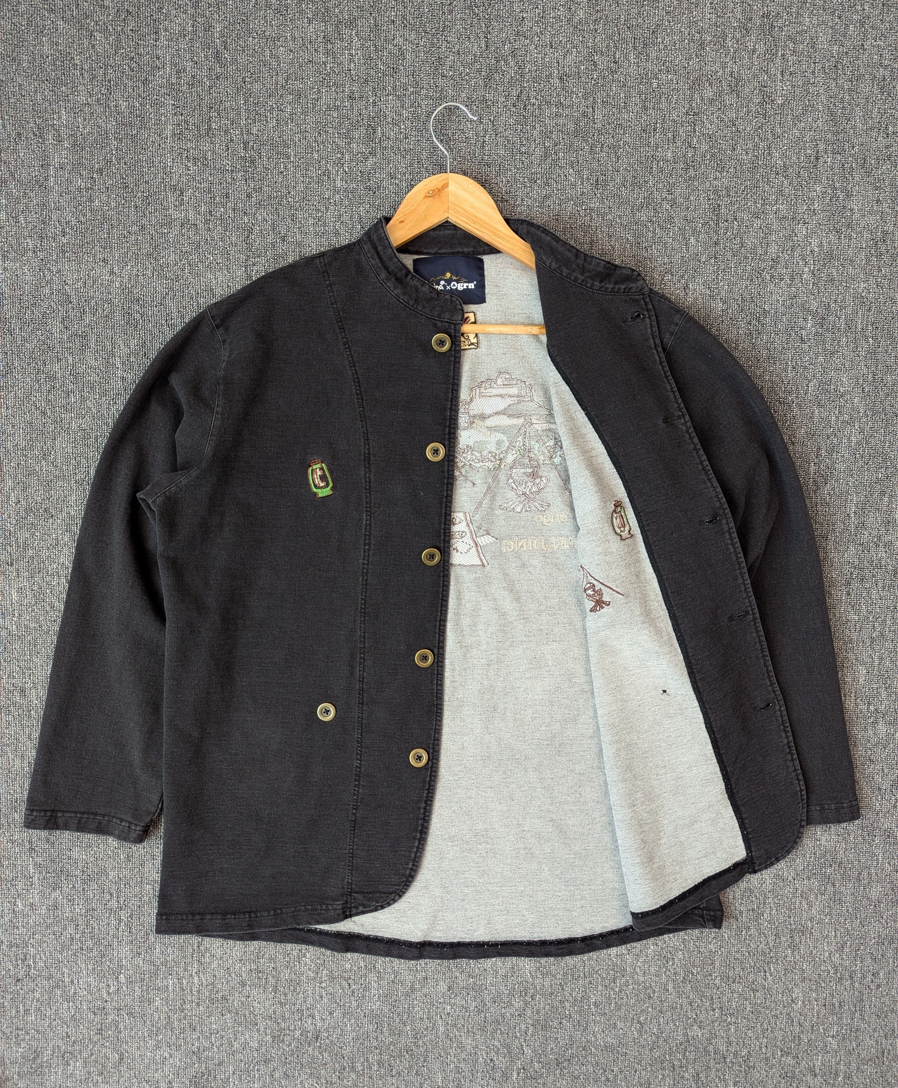 GRN Amina X Grn Stretch Denim Button Ups Jacket Size US L / EU 52-54 / 3 - 5 Thumbnail