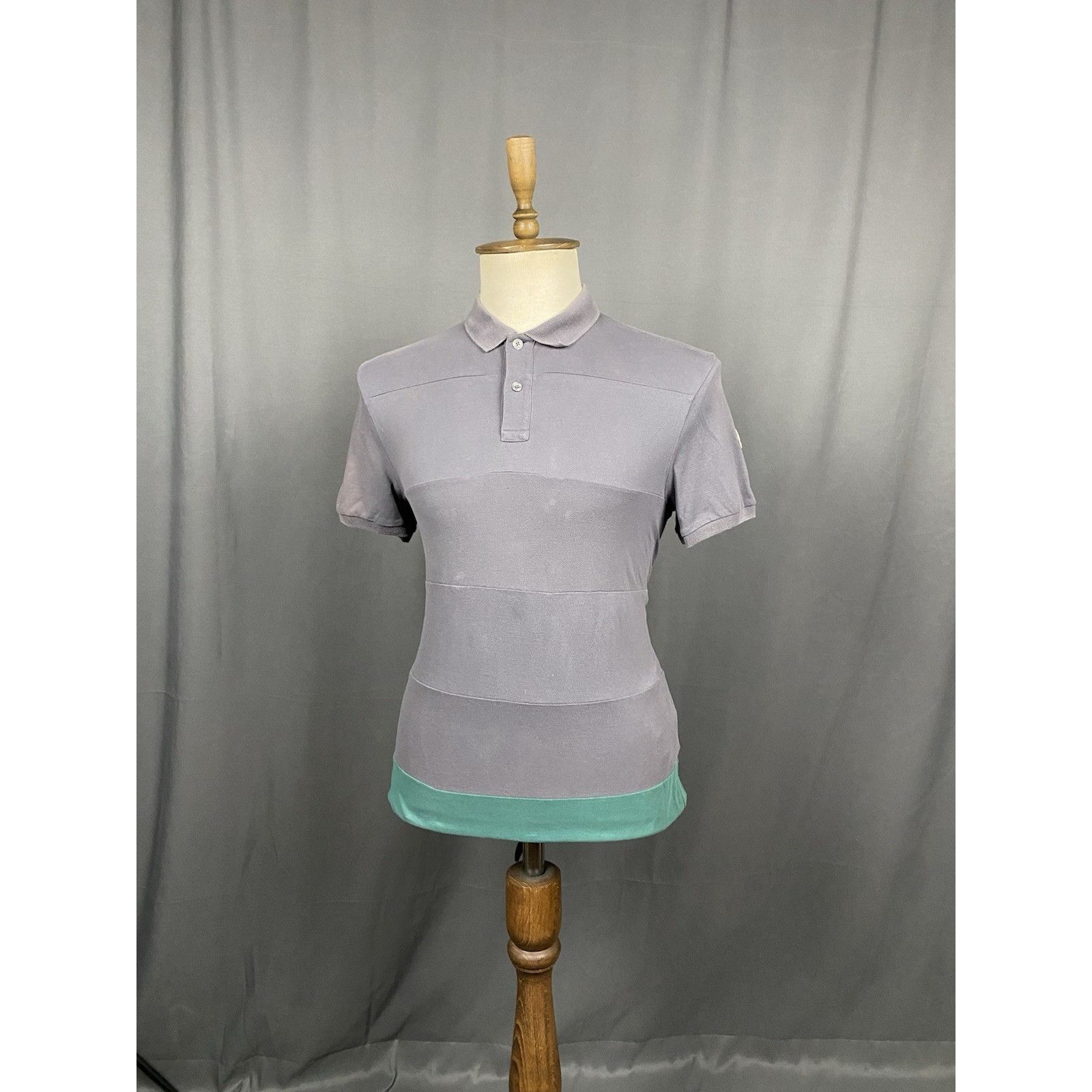 Moncler Moncler Maglia Men's Gray Polo T-Shirt Size L Size US L / EU 52-54 / 3 - 4 Thumbnail